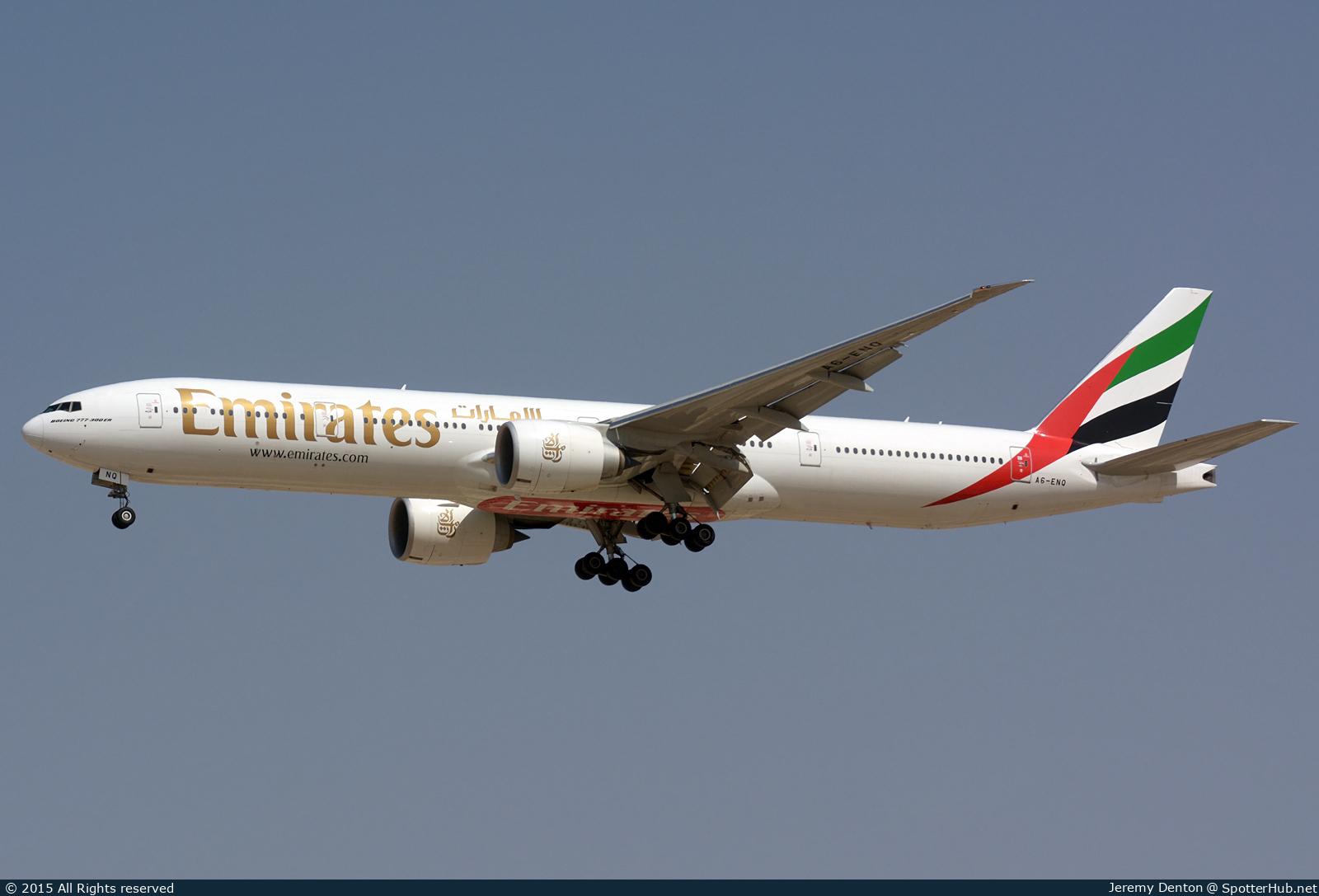Photo of A6-ENQ - Boeing 777-31H(ER) operated by Emirates