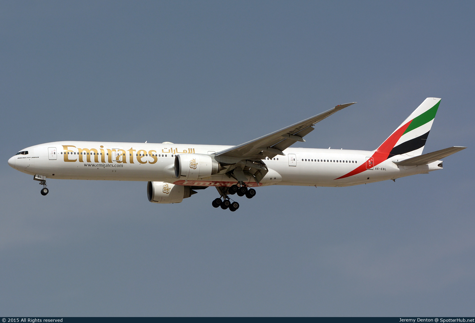Photo of A6-EBL - Boeing 777-31H(ER) operated by Emirates