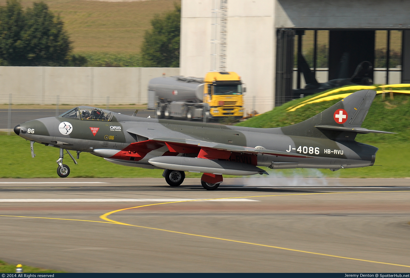 Photo of J-4086 - Hawker Hunter Mk.58 operated by Swiss Air Force
