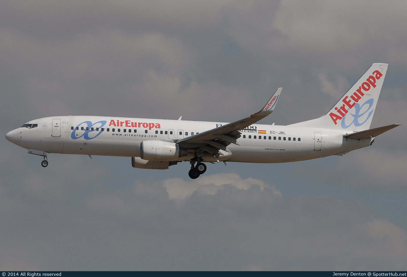 Photo of EC-JBL - Boeing 737-85P operated by Air Europa