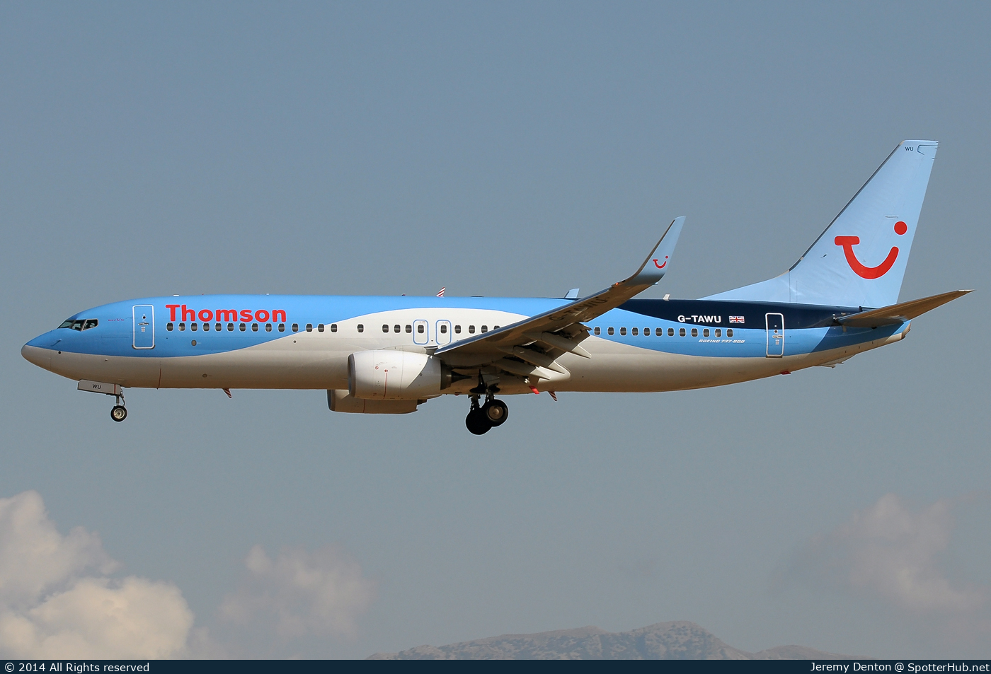 Photo of G-TAWU - Boeing 737-8K5 operated by Thomson Airways