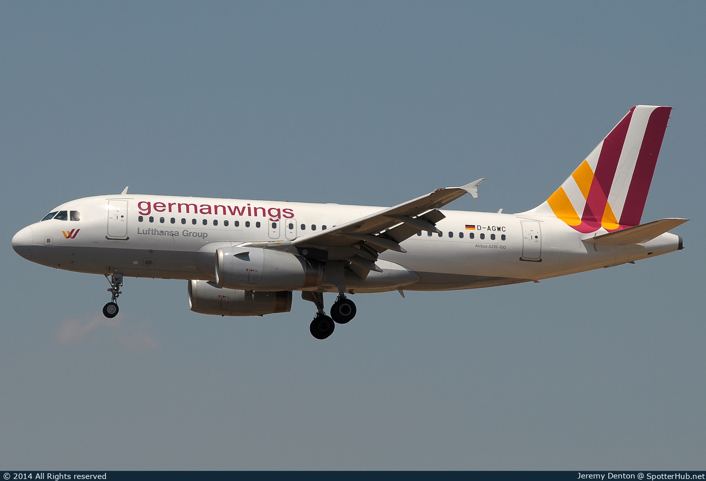 Photo of D-AGWC - Airbus A319-132 operated by Germanwings