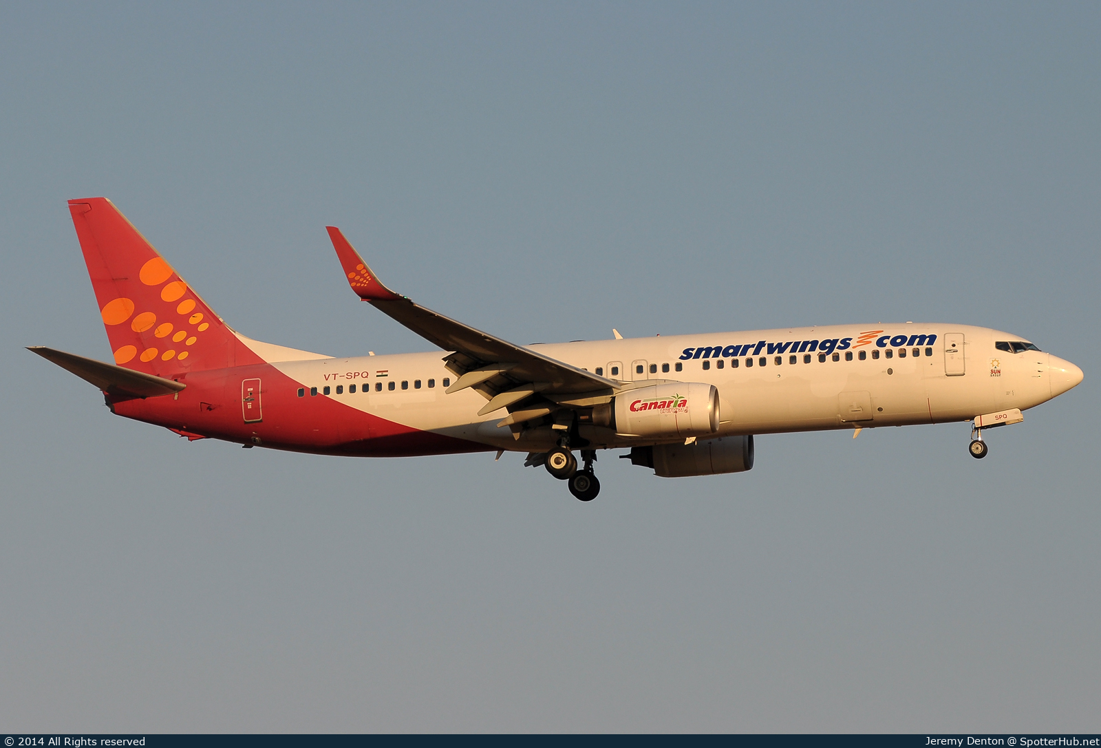 Photo of VT-SPQ - Boeing 737-8GJ operated by SmartWings (opb SpiceJet)