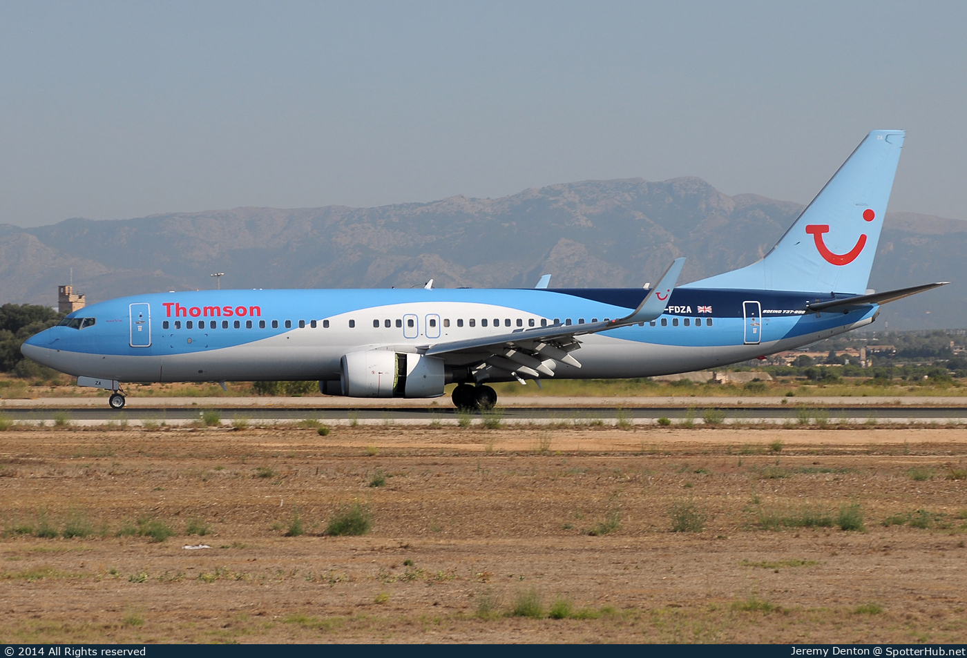 Photo of G-FDZA - Boeing 737-8K5 operated by Thomson Airways