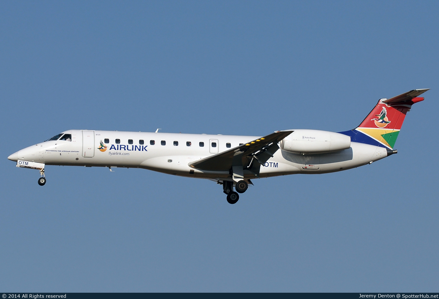 Photo of ZS-OTM - Embraer ERJ-135LR operated by Airlink Pty