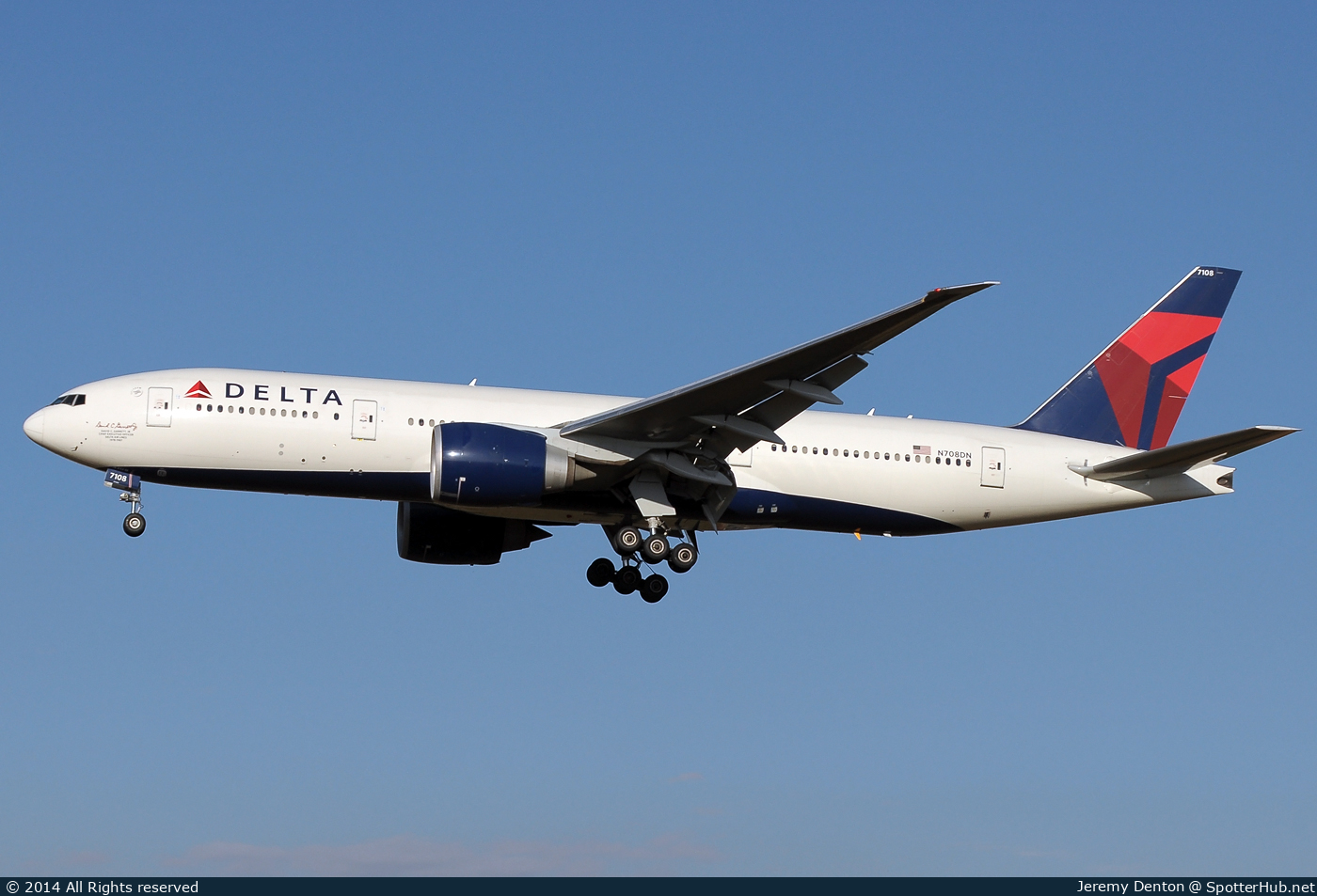 Photo of N708DN - Boeing 777-232(LR) operated by Delta Air Lines