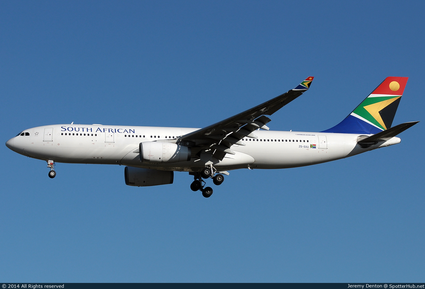Photo of ZS-SXU - Airbus A330-243 operated by South African Airways