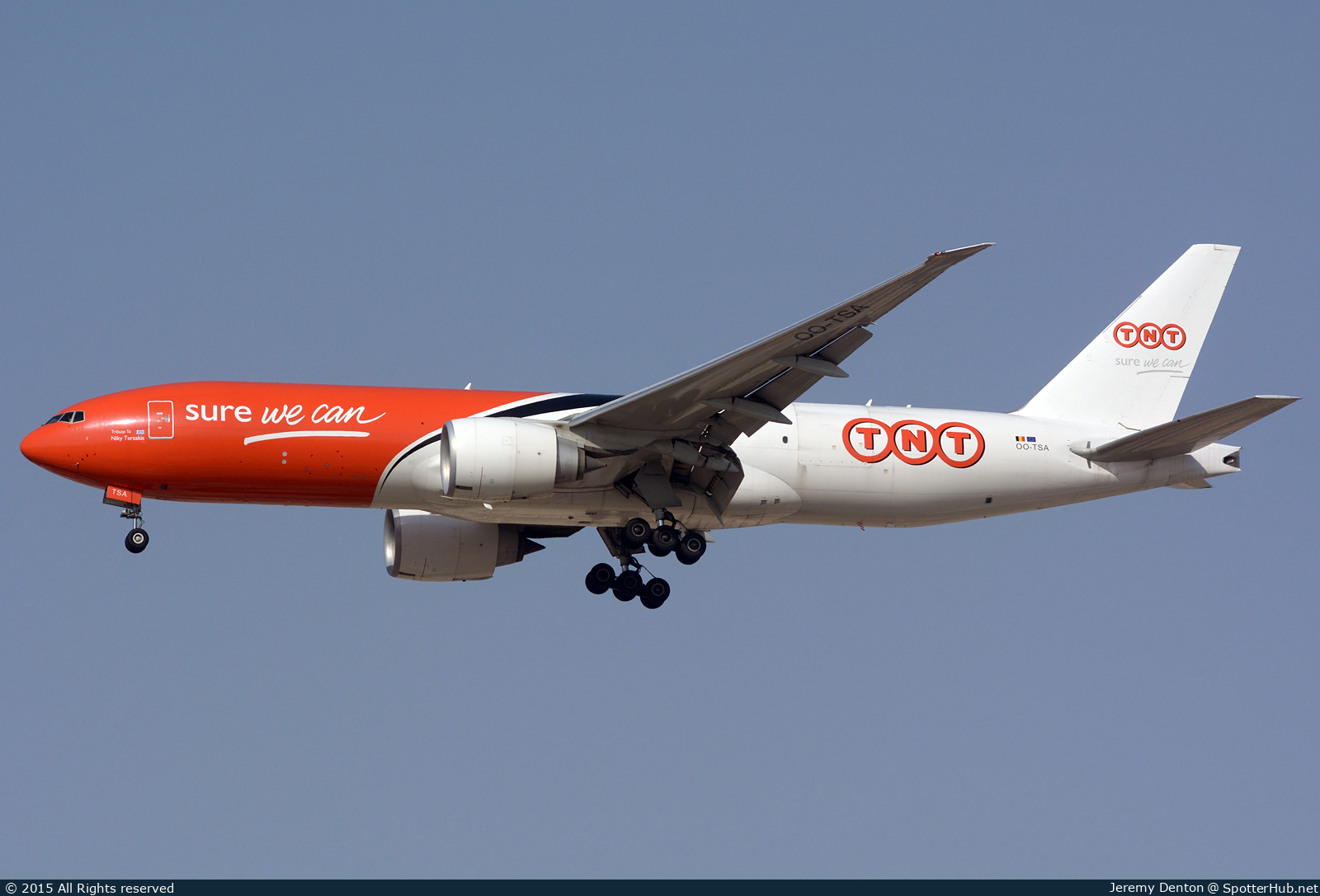 Photo of OO-TSA - Boeing 777-FHT operated by TNT Airways