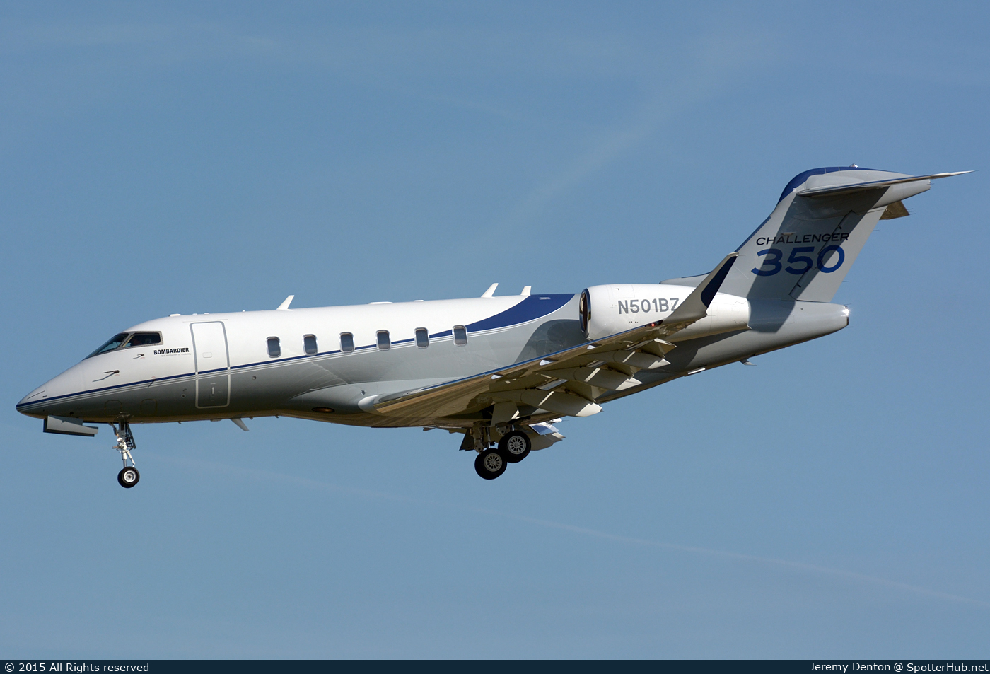 Photo of N501BZ - Bombardier Challenger 350 operated by Bombardier Aerospace