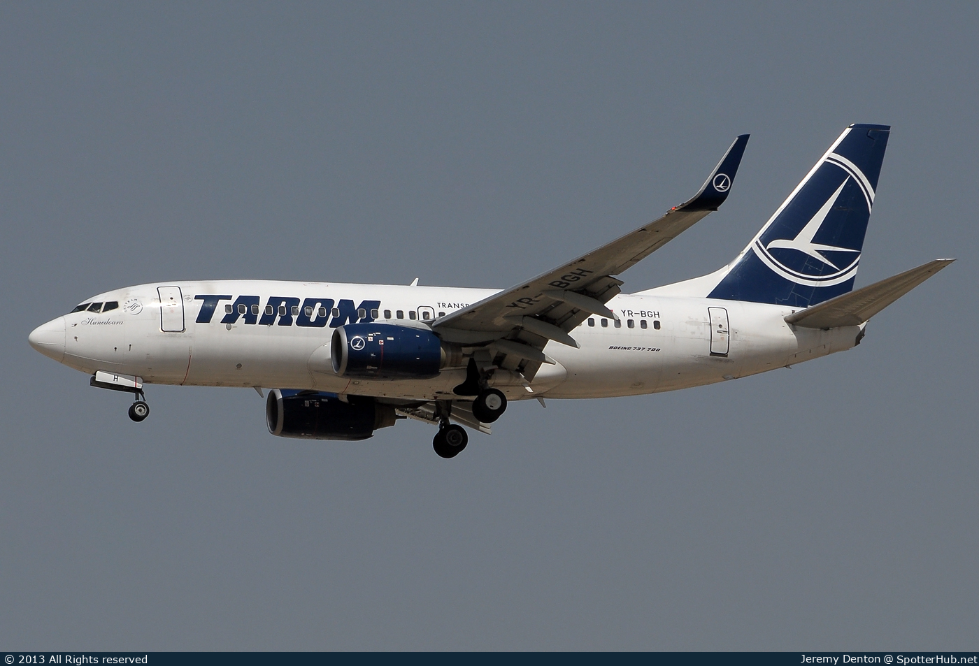 Photo of YR-BGH - Boeing 737-78J operated by Tarom - Romanian Air Transport