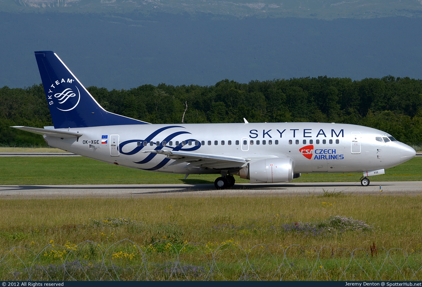 Photo of OK-XGE - Boeing 737-55S operated by CSA Czech Airlines