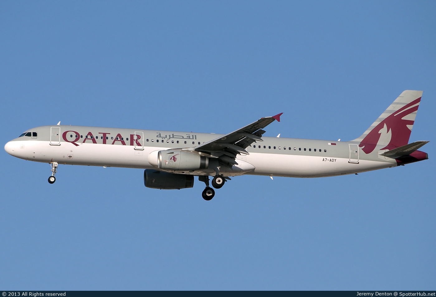 Photo of A7-ADY - Airbus A321-231 operated by Qatar Airways