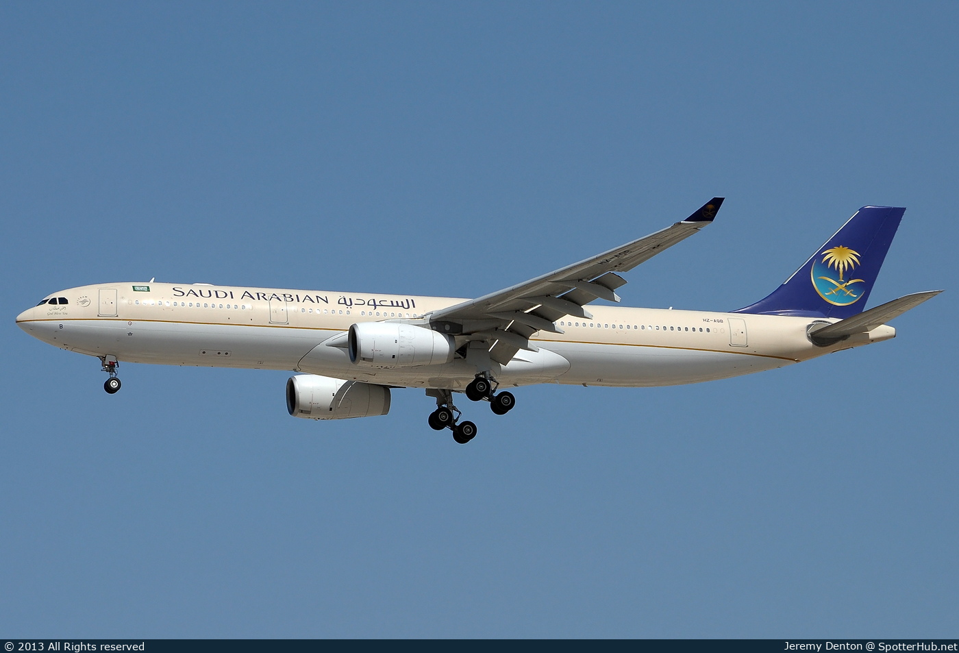 Photo of HZ-AQB - Airbus A330-343 operated by Saudia