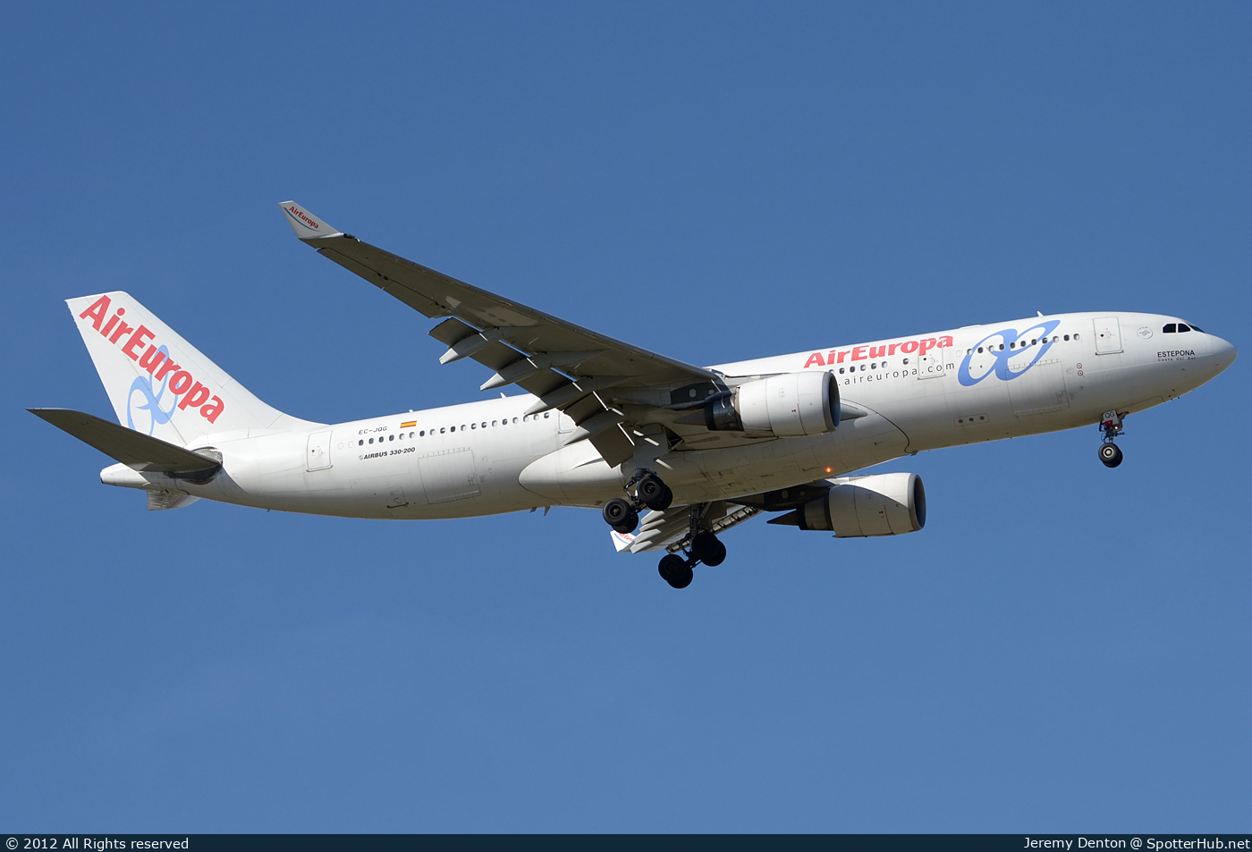 Photo of EC-JQG - Airbus A330-202 operated by Air Europa