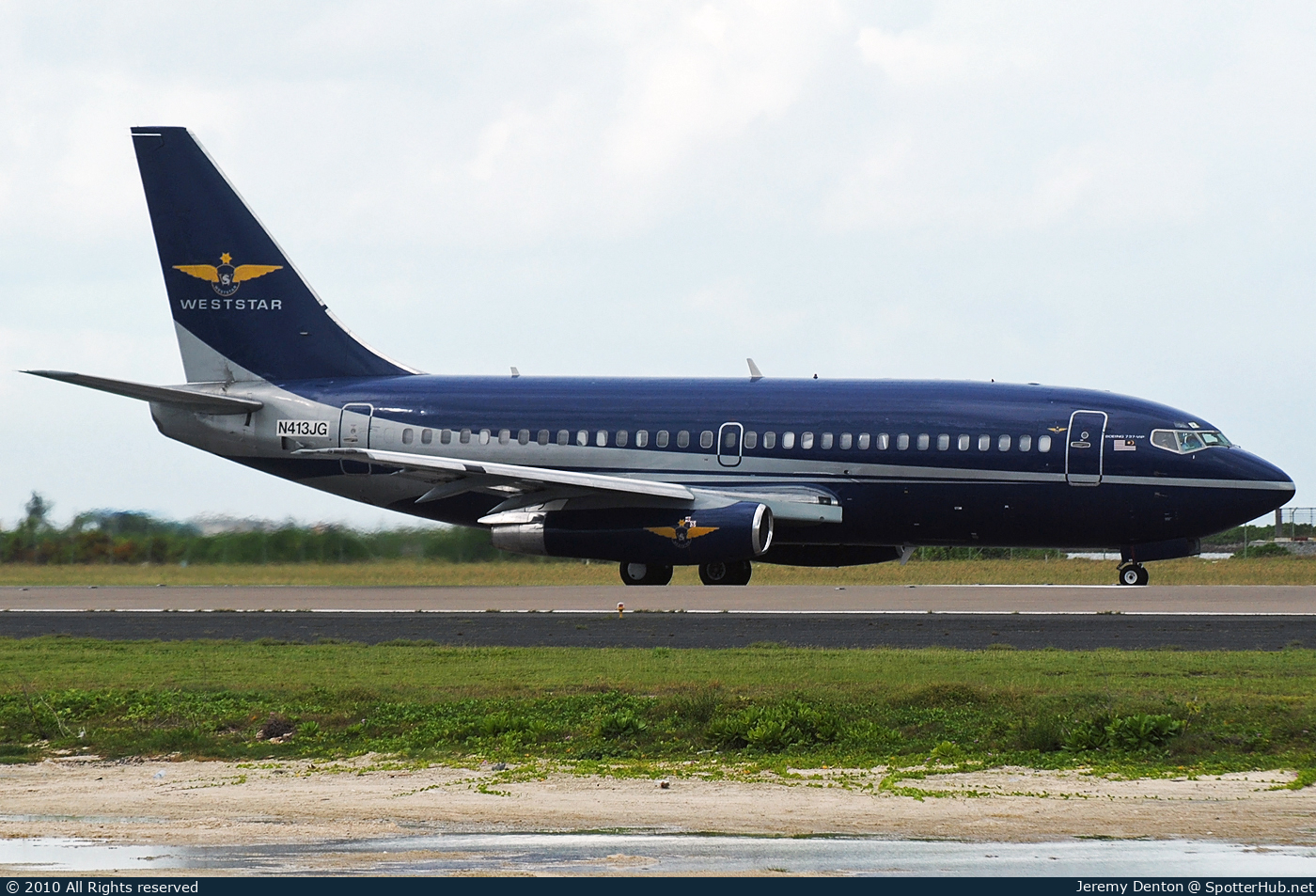 Photo of N413JG - Boeing 737-2Q8(Adv) operated by Weststar Aviation