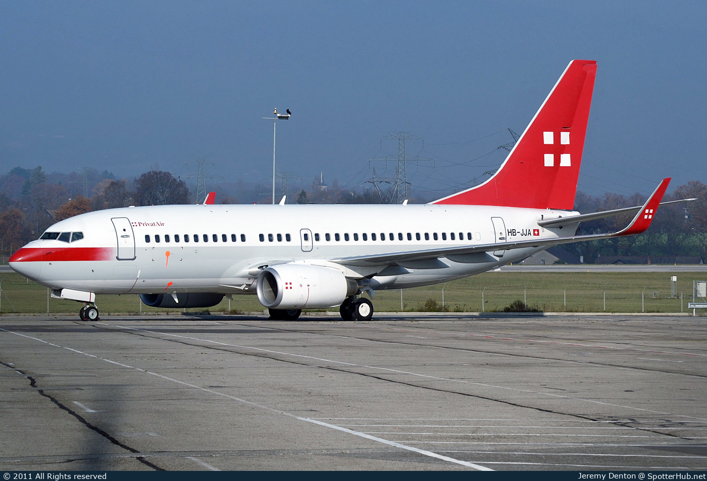 Photo of HB-JJA - Boeing 737-7AK(BBJ) operated by PrivatAir