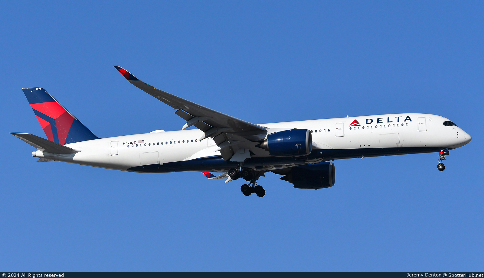 Photo of N571DZ - Airbus A350-941 operated by Delta Air Lines