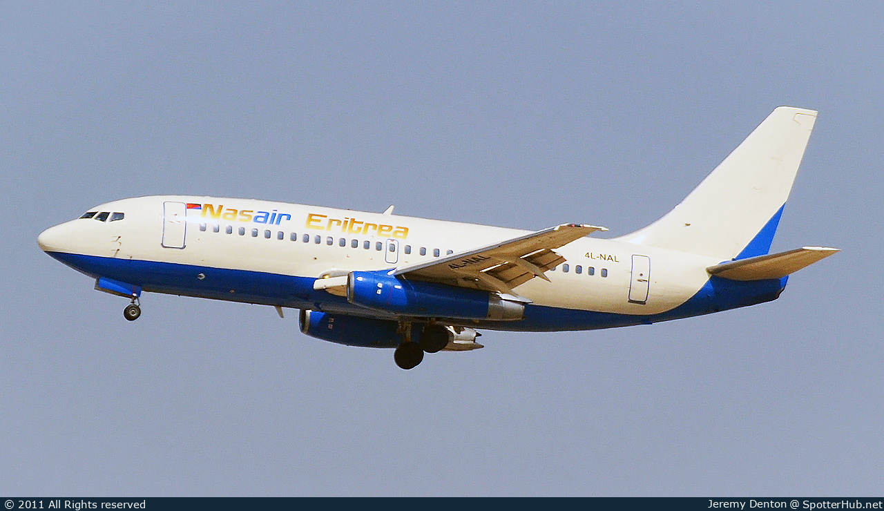 Photo of 4L-NAL - Boeing 737-2Q8(Adv) operated by Nasair Eritrea
