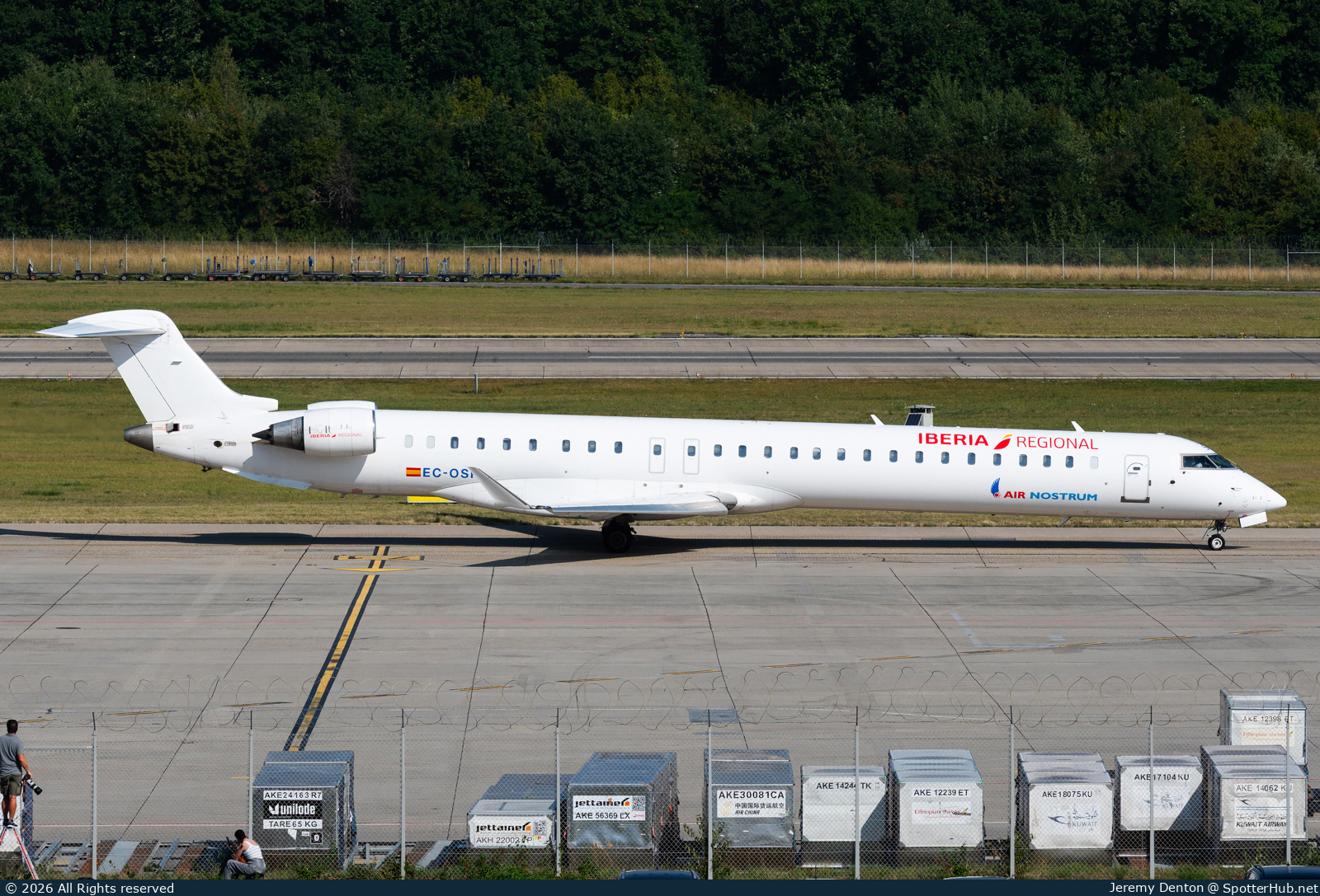Photo of EC-OSN - Bombardier CRJ-1000 operated by Iberia Regional (opb Air Nostrum)
