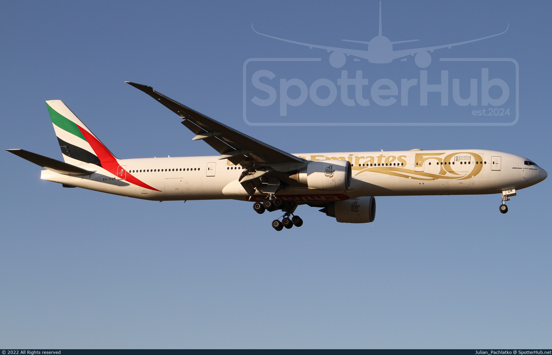 Photo of A6-EQM - Boeing 777-31H(ER) operated by Emirates