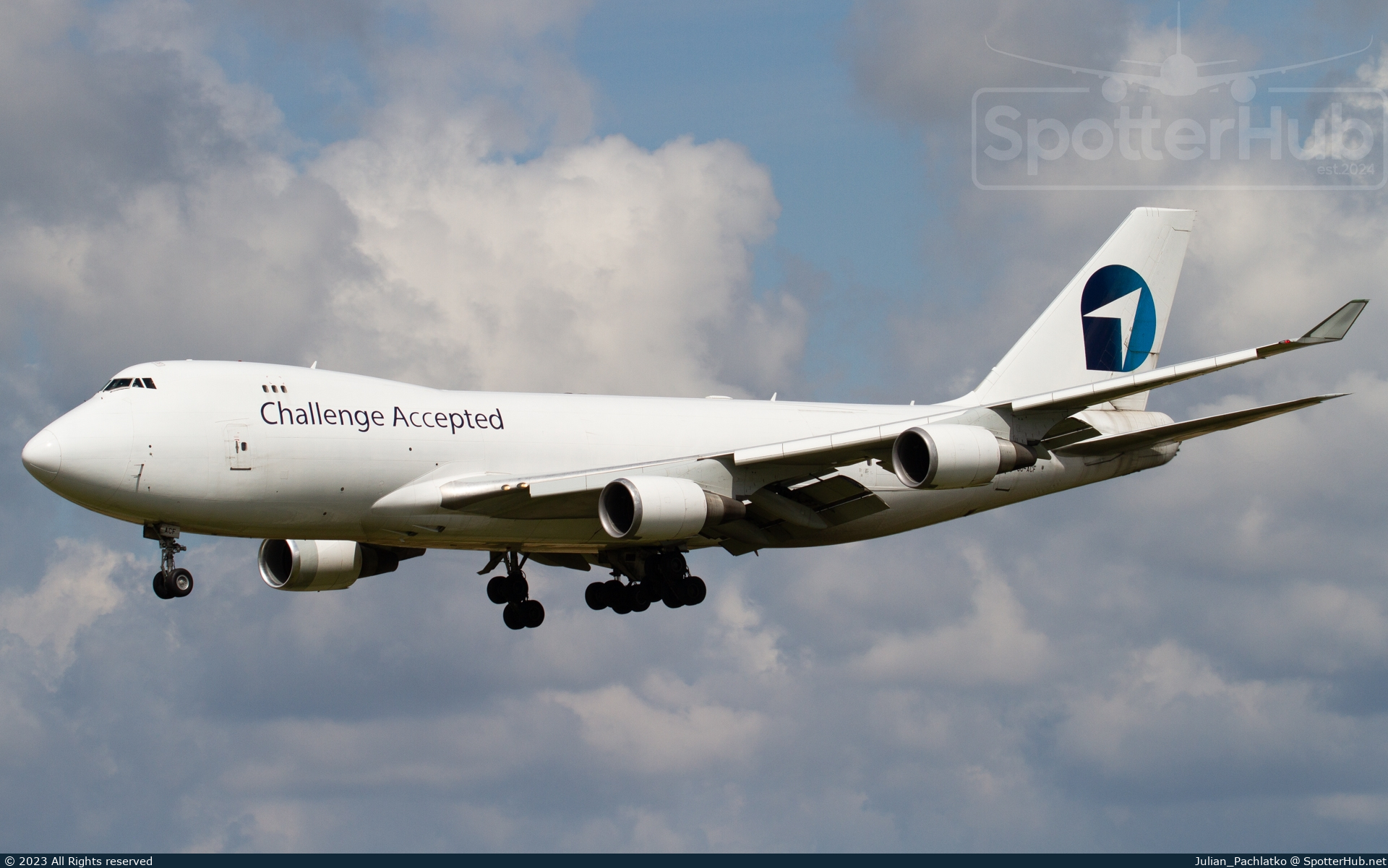Photo of OO-ACF - Boeing 747-4EVF(ER) operated by Challenge Airlines BE
