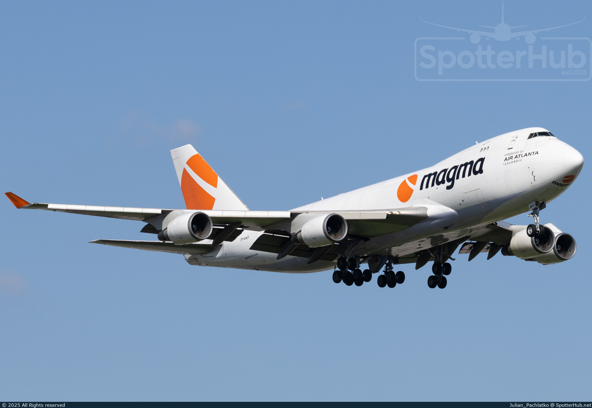Photo of TF-AKD - Boeing 747-409F operated by Magma Aviation (opb Air Atlanta Icelandic)