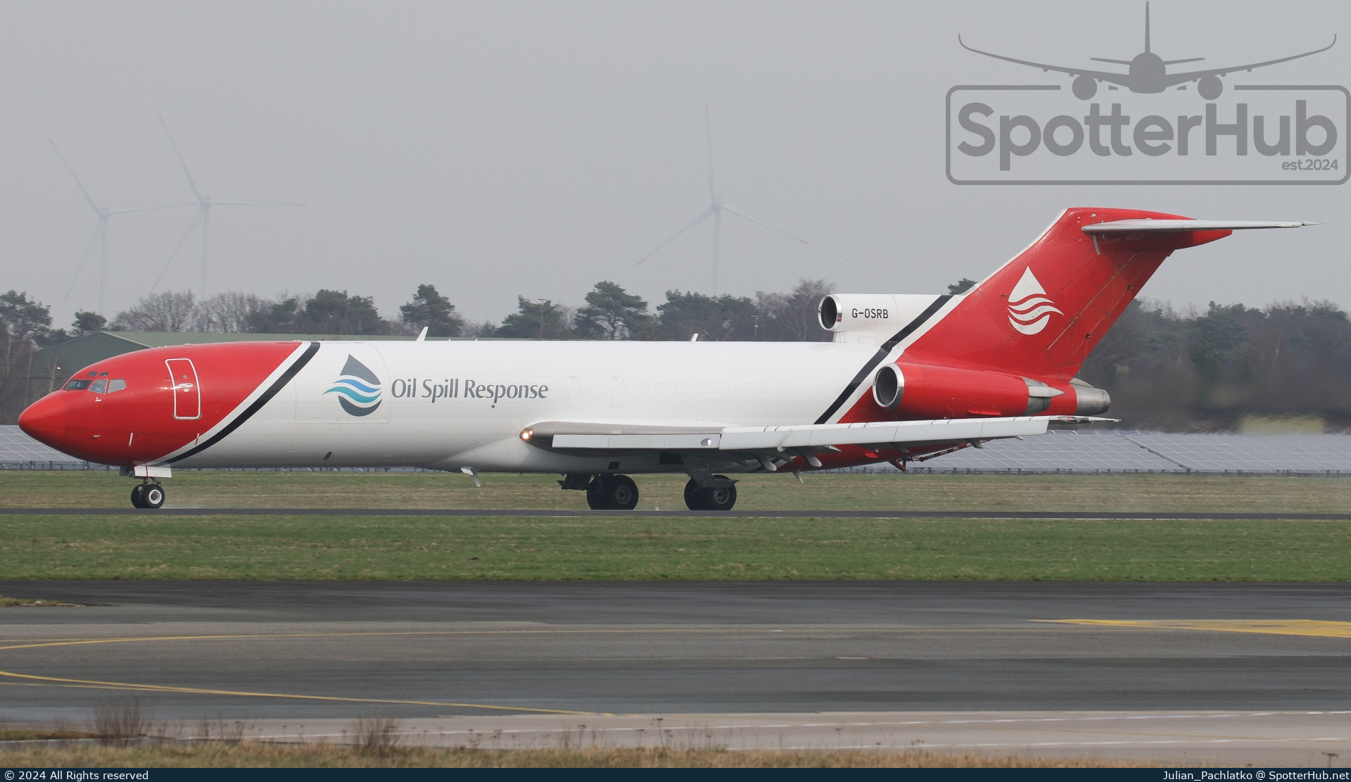 Photo of G-OSRB - Boeing 727-2S2F(Adv)(RE) operated by T2 Aviation