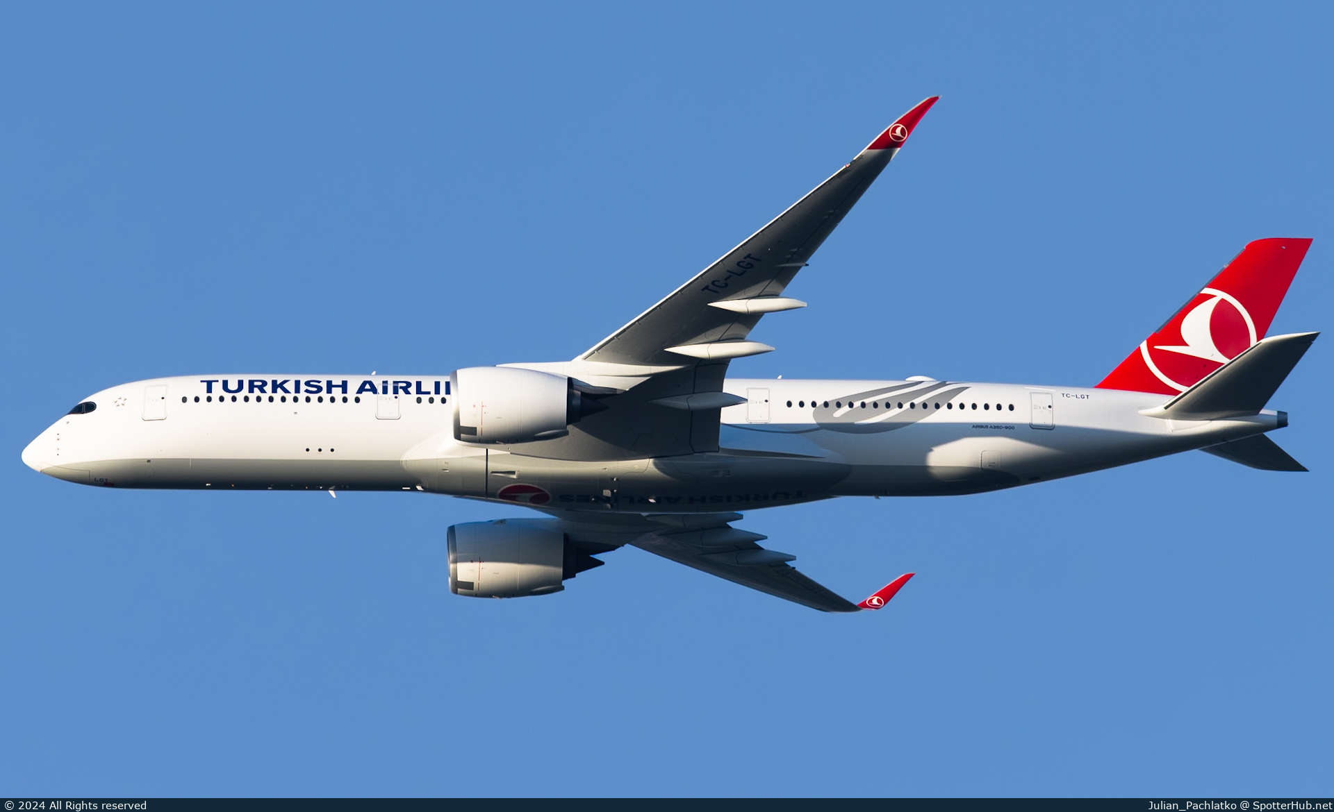 Photo of TC-LGT - Airbus A350-941 operated by Turkish Airlines