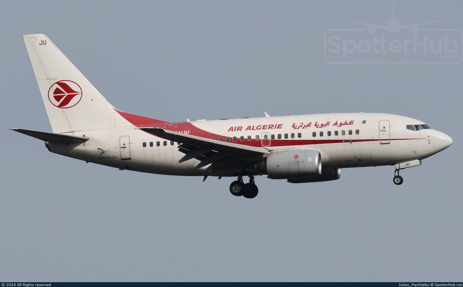 Photo of 7T-VJU - Boeing 737-6D6 operated by Air Algérie