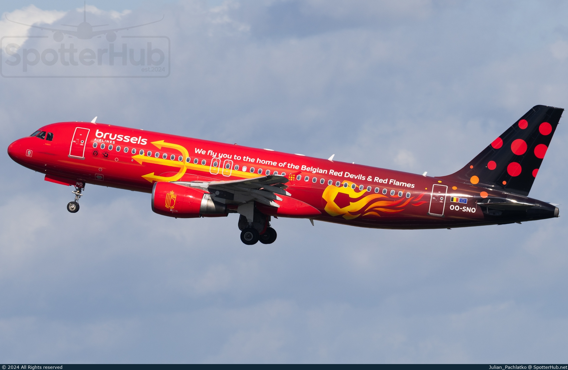 Photo of OO-SNO - Airbus A320-214 operated by Brussels Airlines