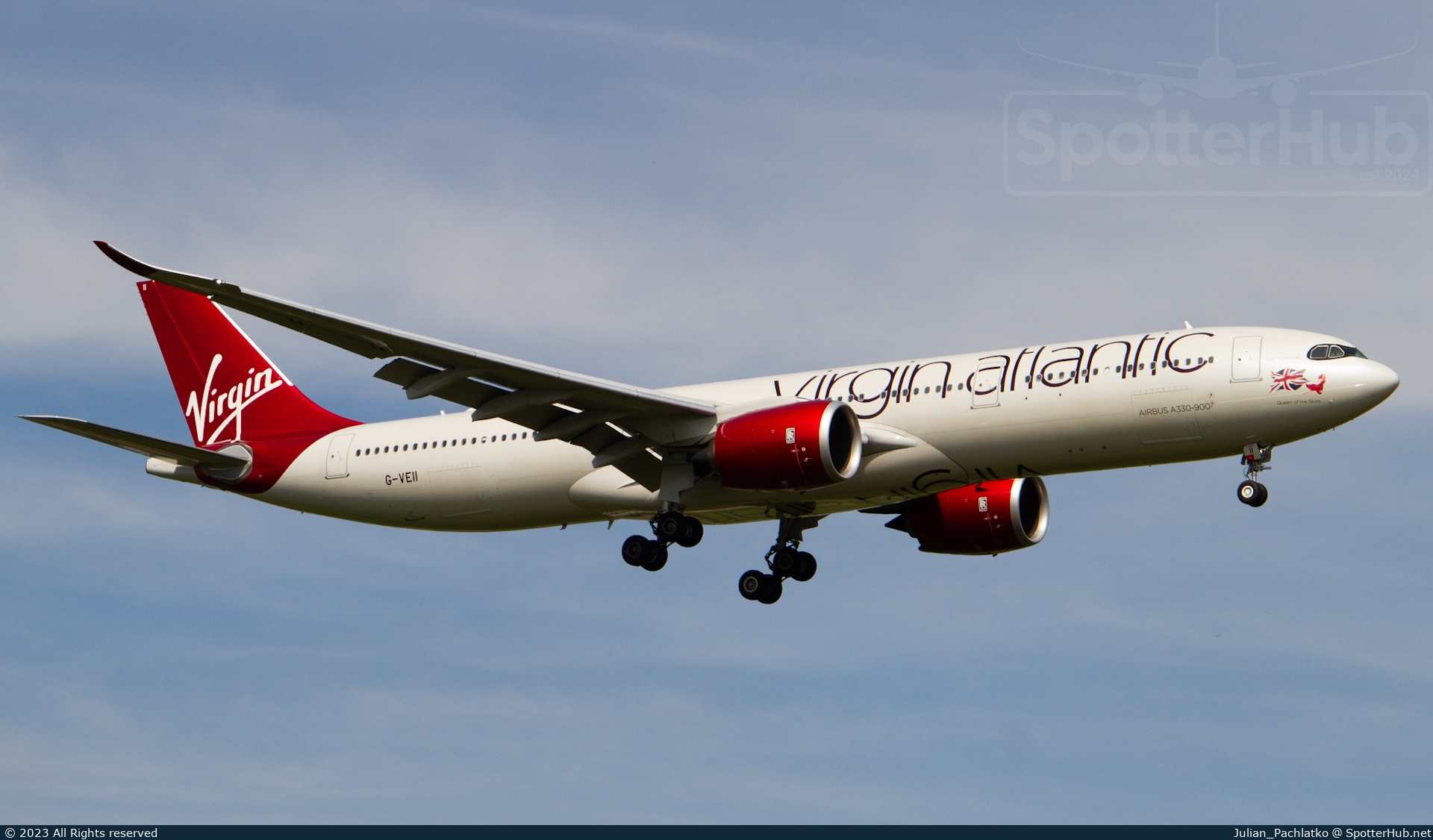 Photo of G-VEII - Airbus A330-941 operated by Virgin Atlantic Airways