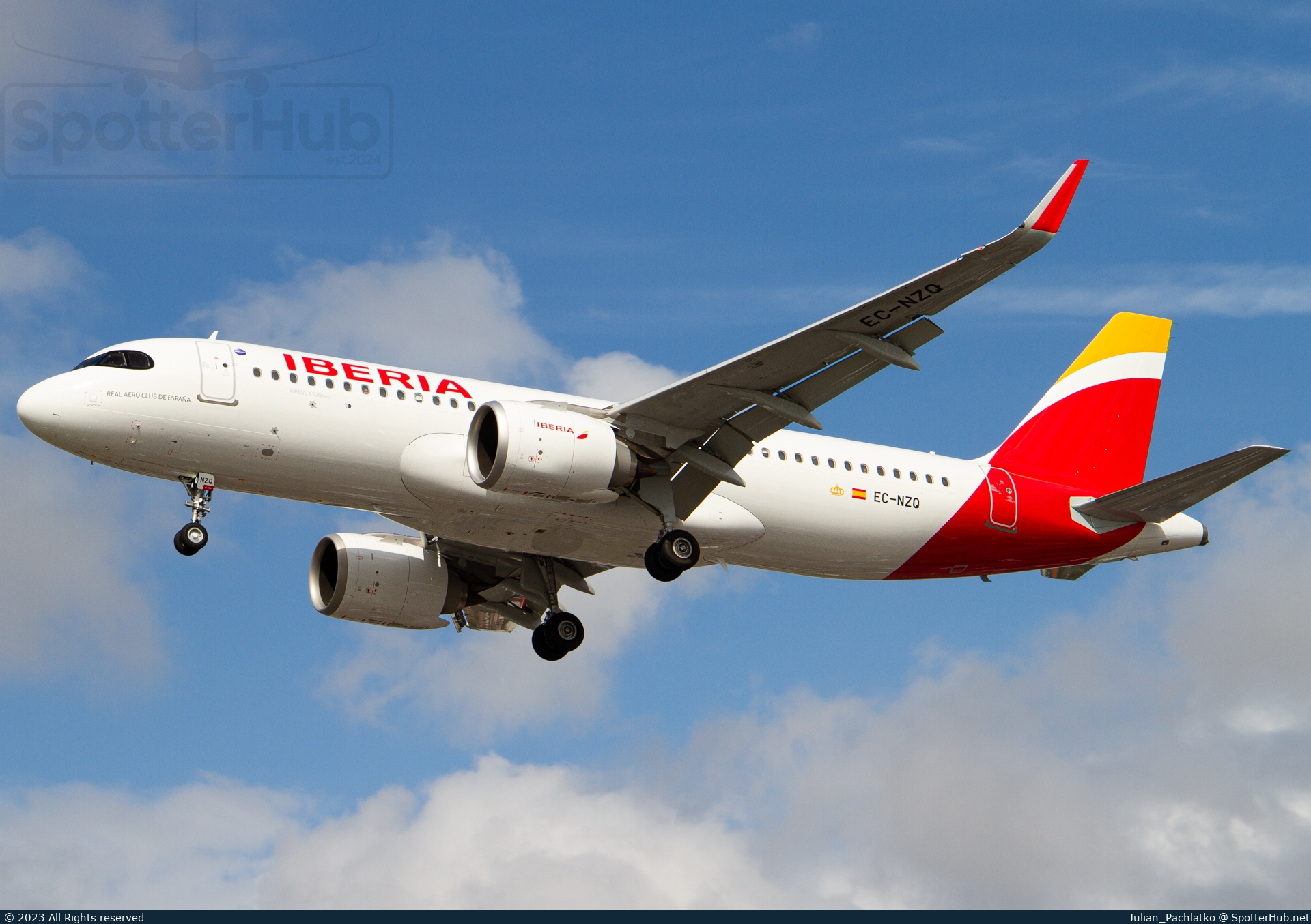 Photo of EC-NZQ - Airbus A320-251N operated by Iberia