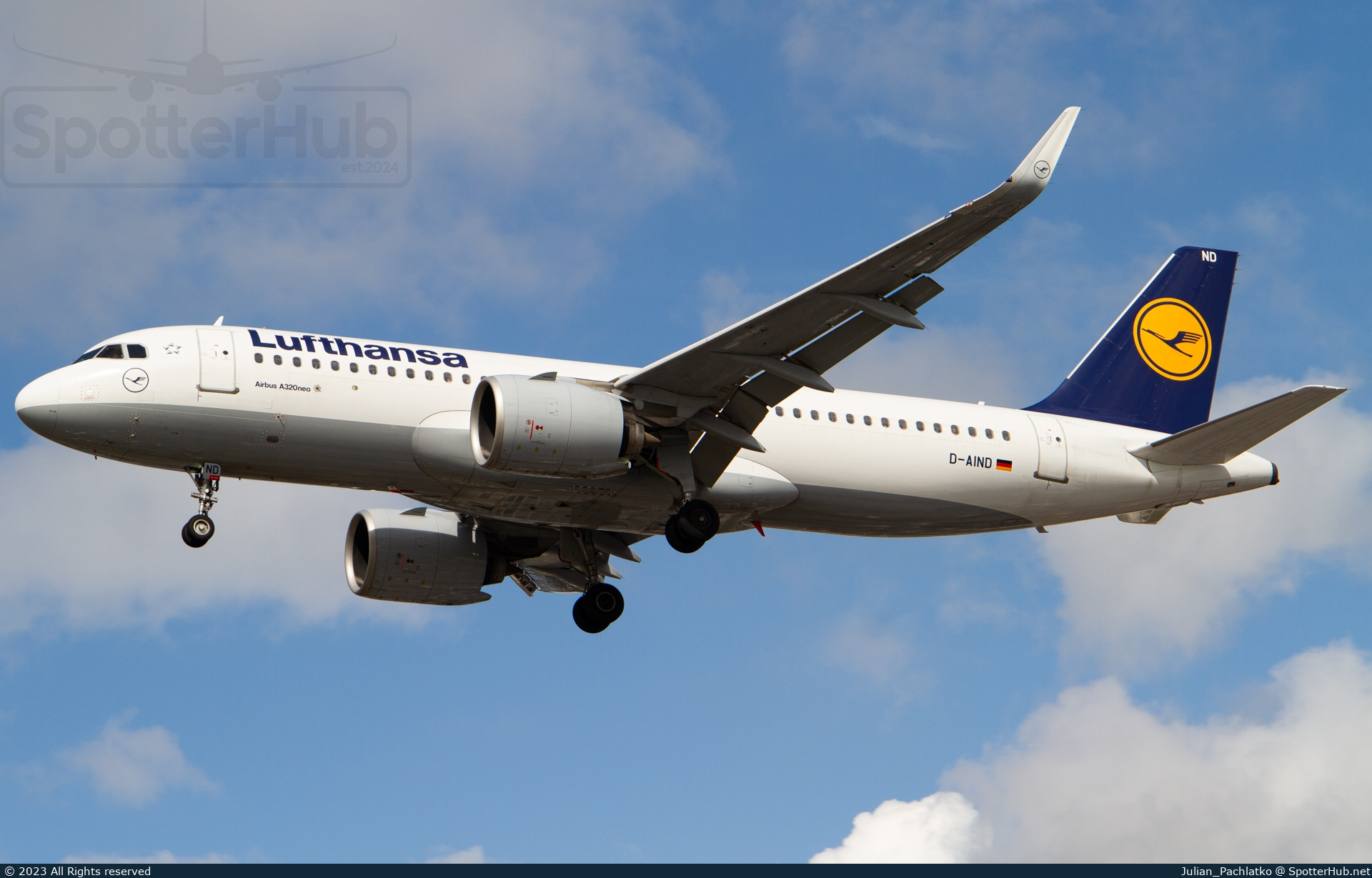 Photo of D-AIND - Airbus A320-271N operated by Lufthansa
