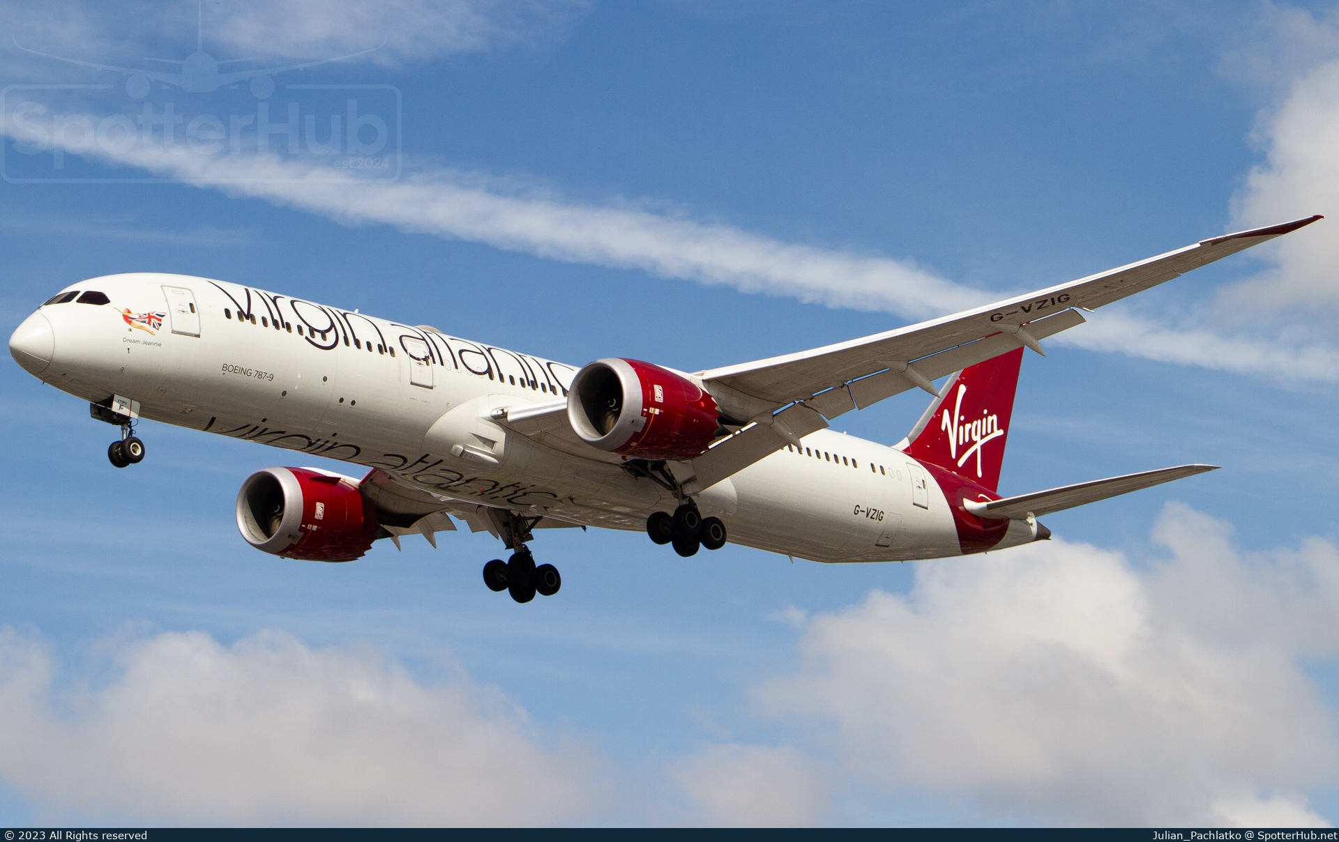 Photo of G-VZIG - Boeing 787-9 Dreamliner operated by Virgin Atlantic Airways