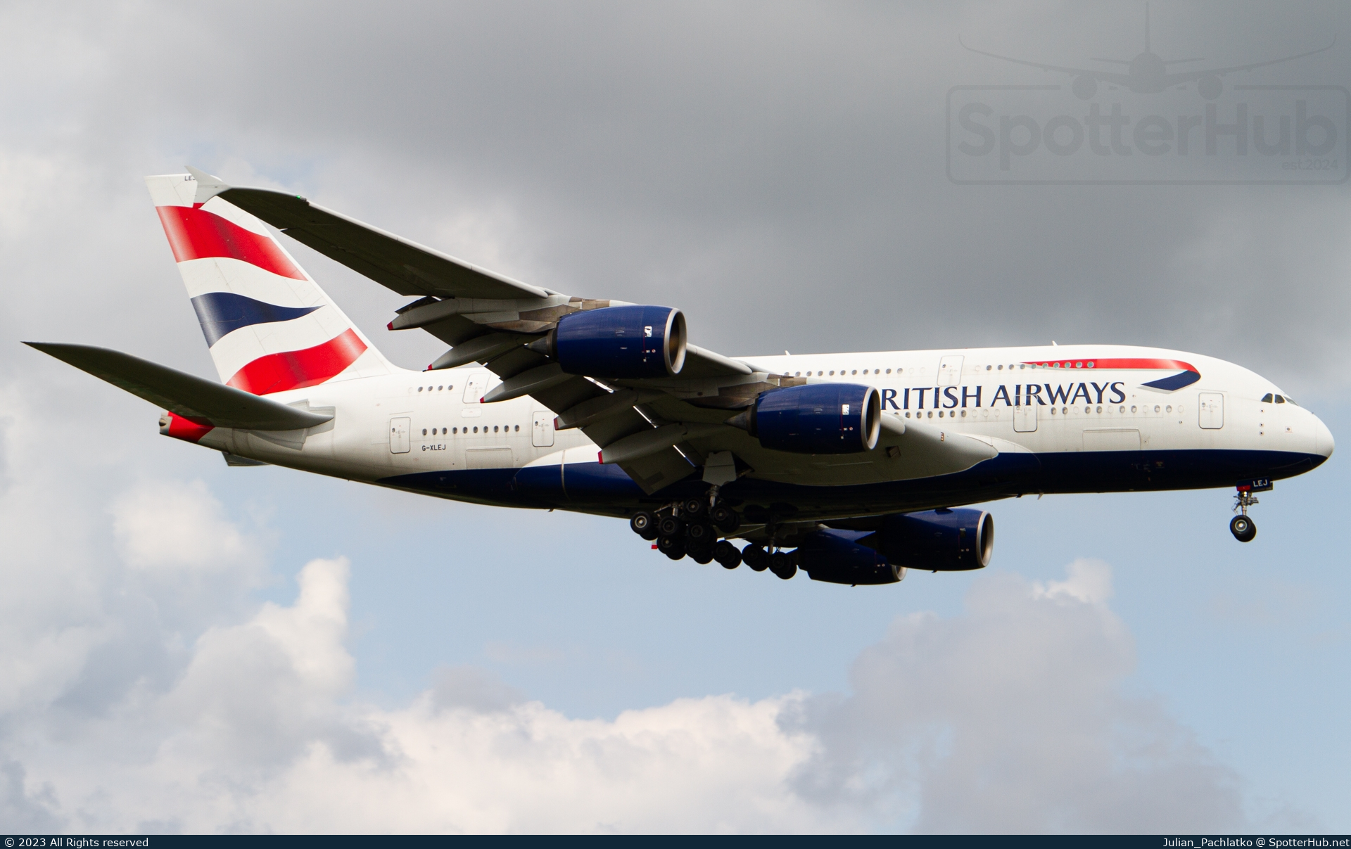 Photo of G-XLEJ - Airbus A380-841 operated by British Airways