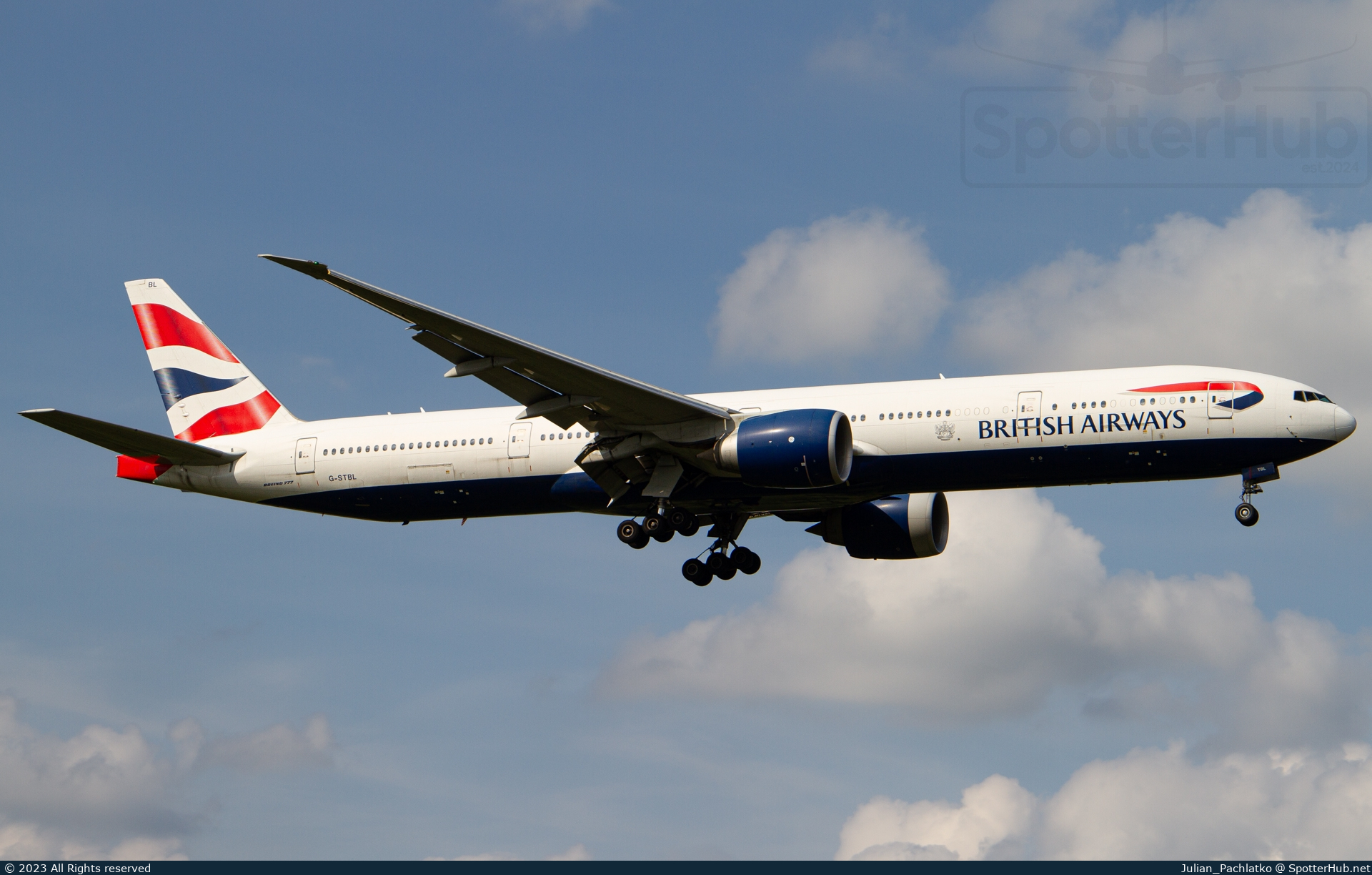 Photo of G-STBL - Boeing 777-336(ER) operated by British Airways