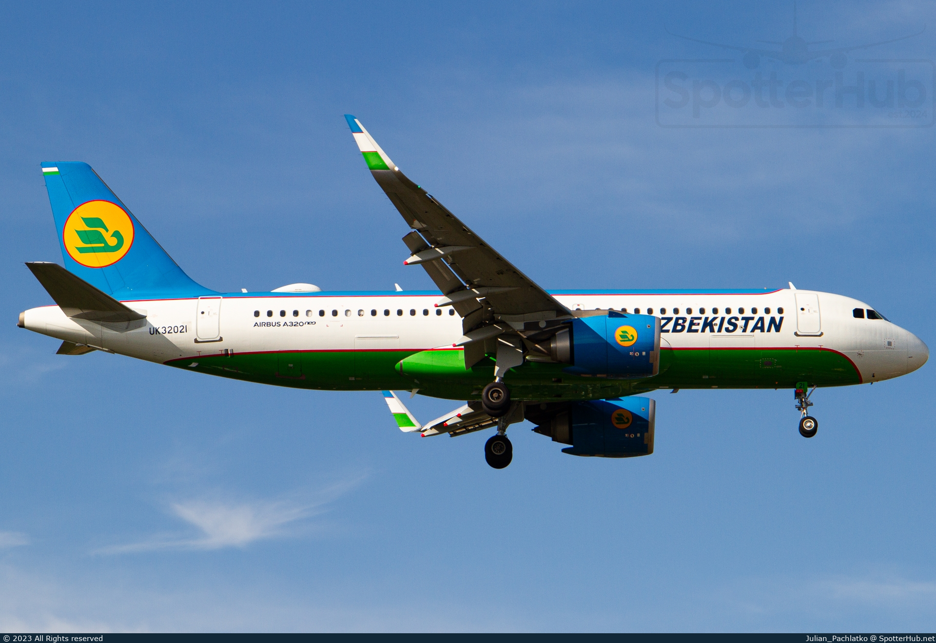 Photo of UK32021 - Airbus A320-251N operated by Uzbekistan Airways