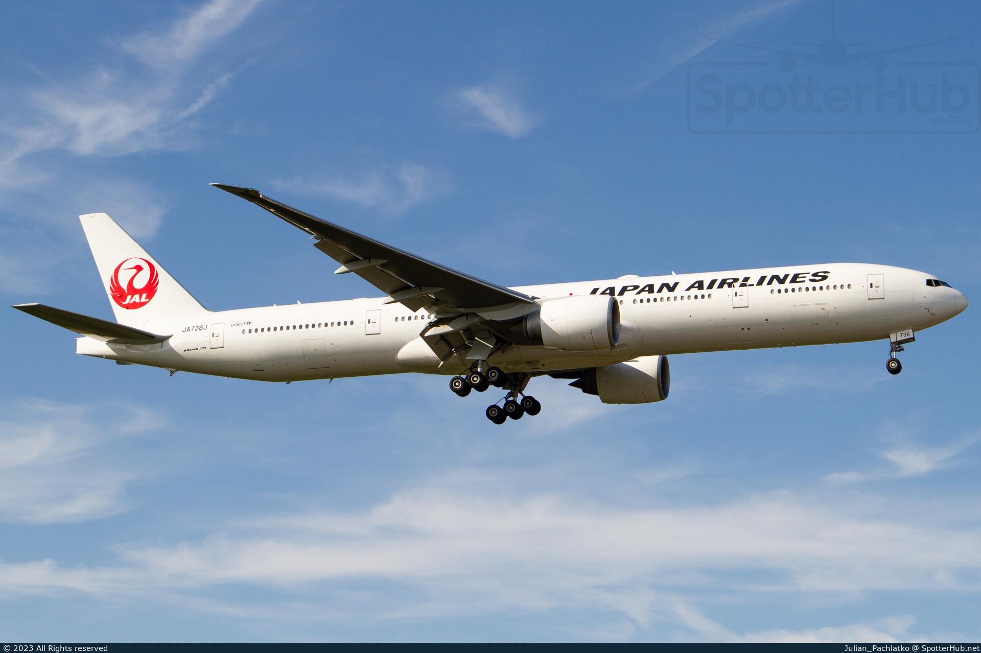 Photo of JA736J - Boeing 777-346(ER) operated by Japan Airlines