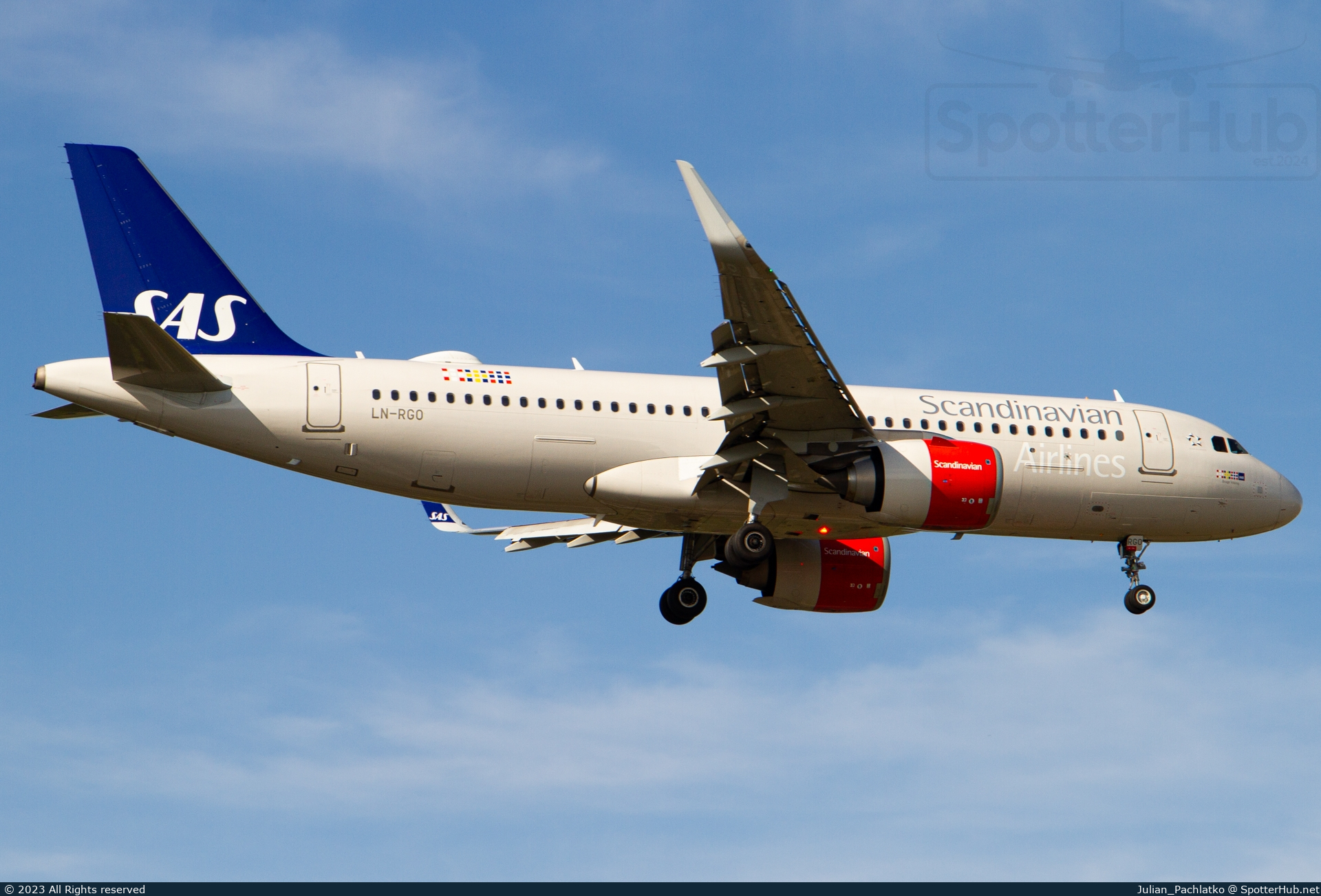 Photo of LN-RGO - Airbus A320-251N operated by SAS Scandinavian Airlines