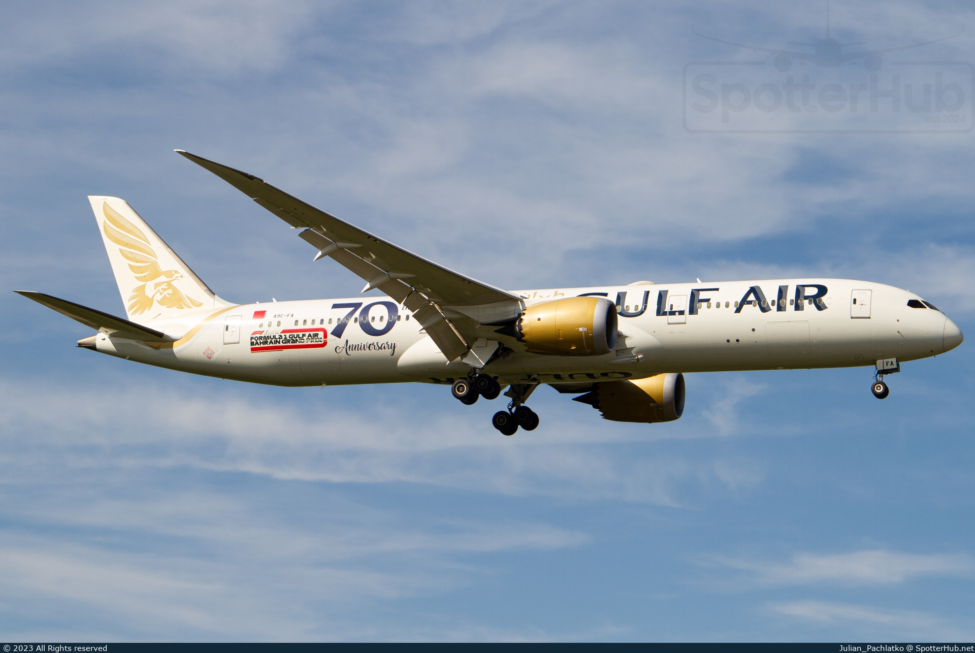 Photo of A9C-FA - Boeing 787-9 Dreamliner operated by Gulf Air
