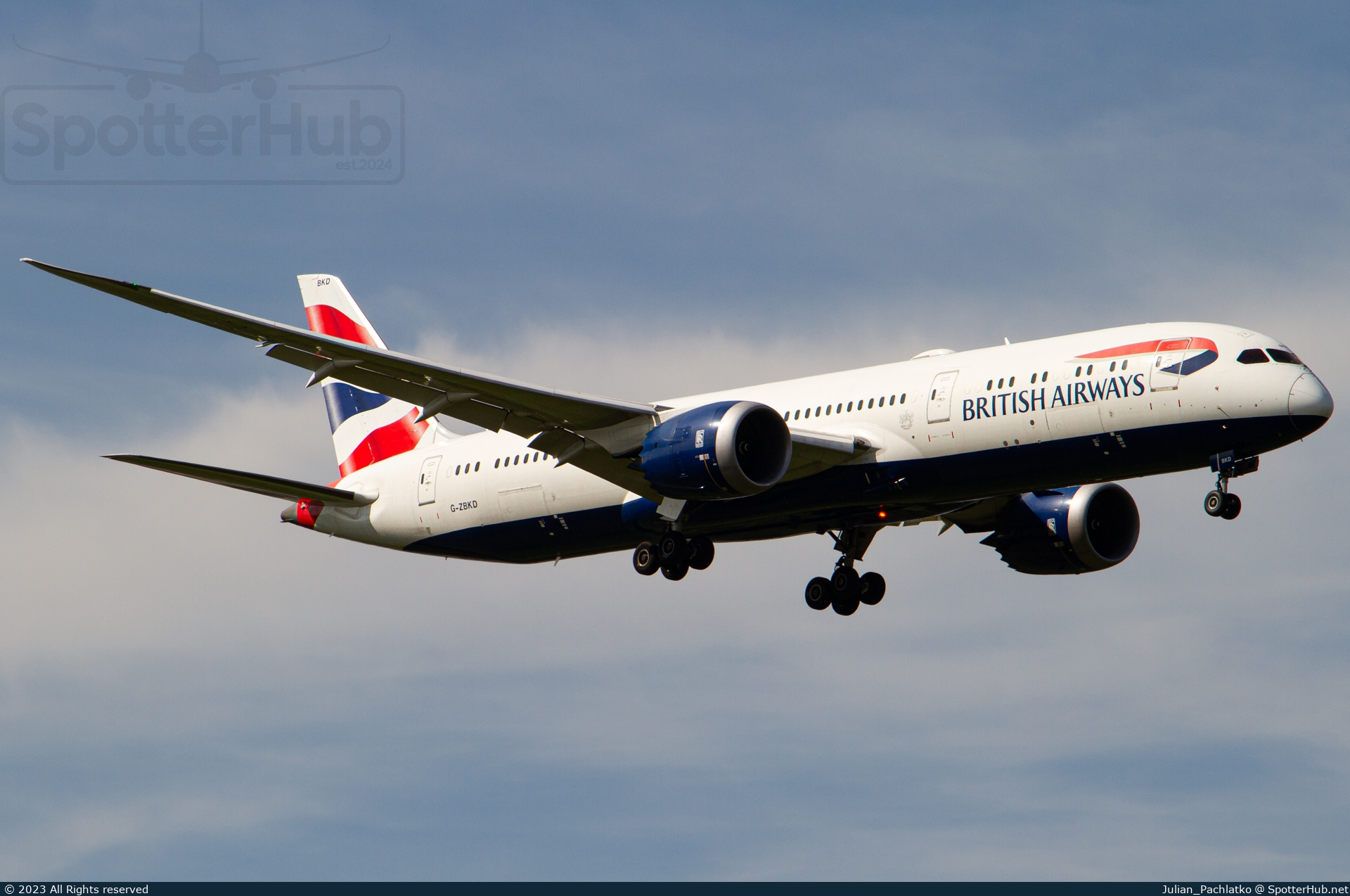 Photo of G-ZBKD - Boeing 787-9 Dreamliner operated by British Airways