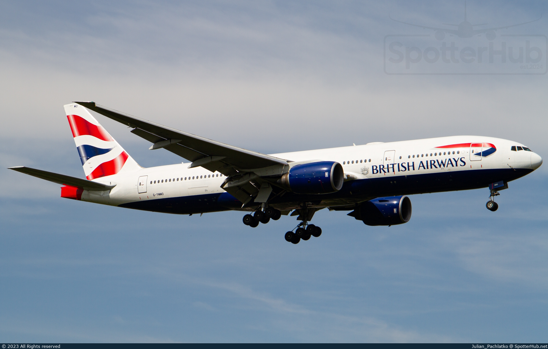 Photo of G-YMMO - Boeing 777-236(ER) operated by British Airways