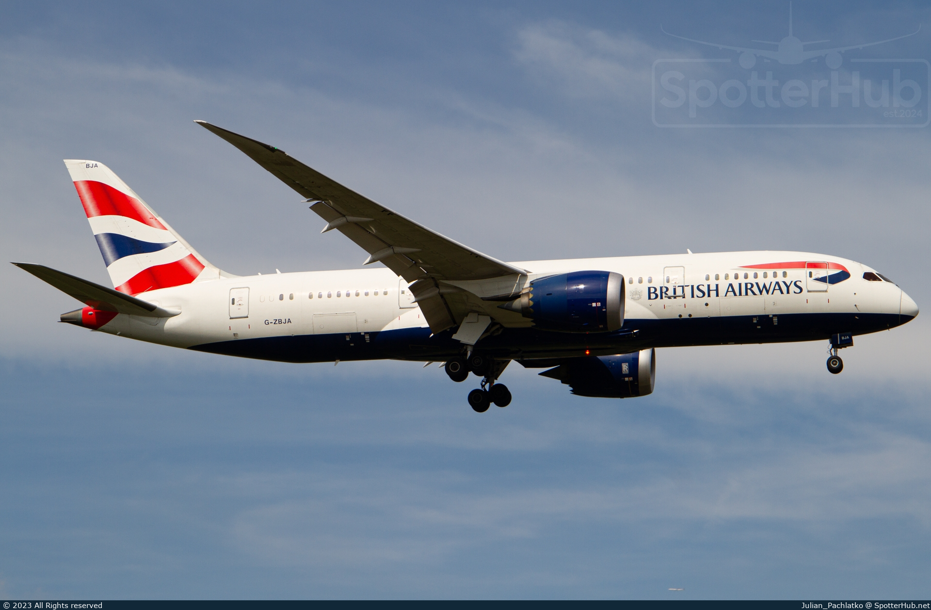 Photo of G-ZBJA - Boeing 787-8 Dreamliner operated by British Airways