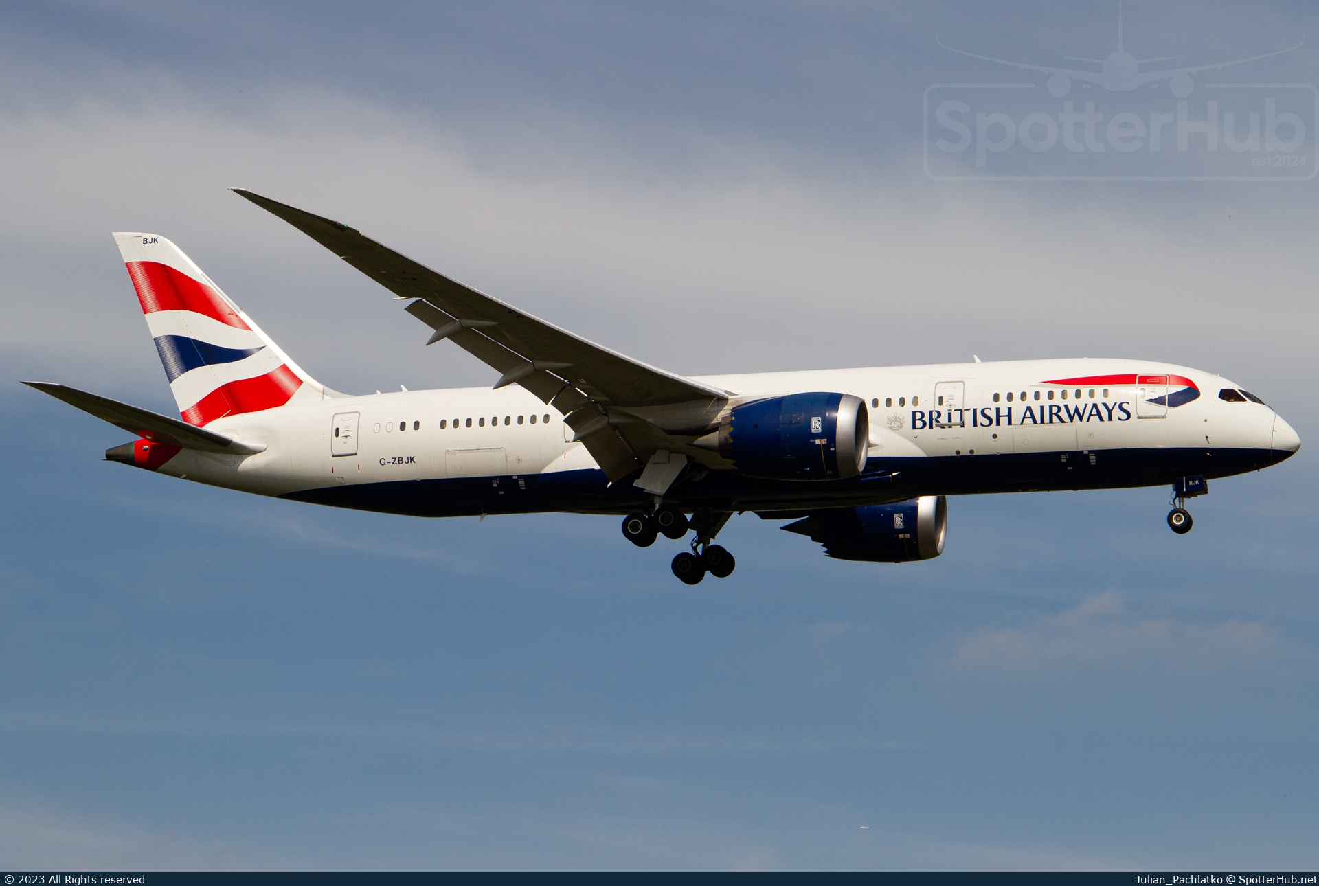 Photo of G-ZBJK - Boeing 787-8 Dreamliner operated by British Airways
