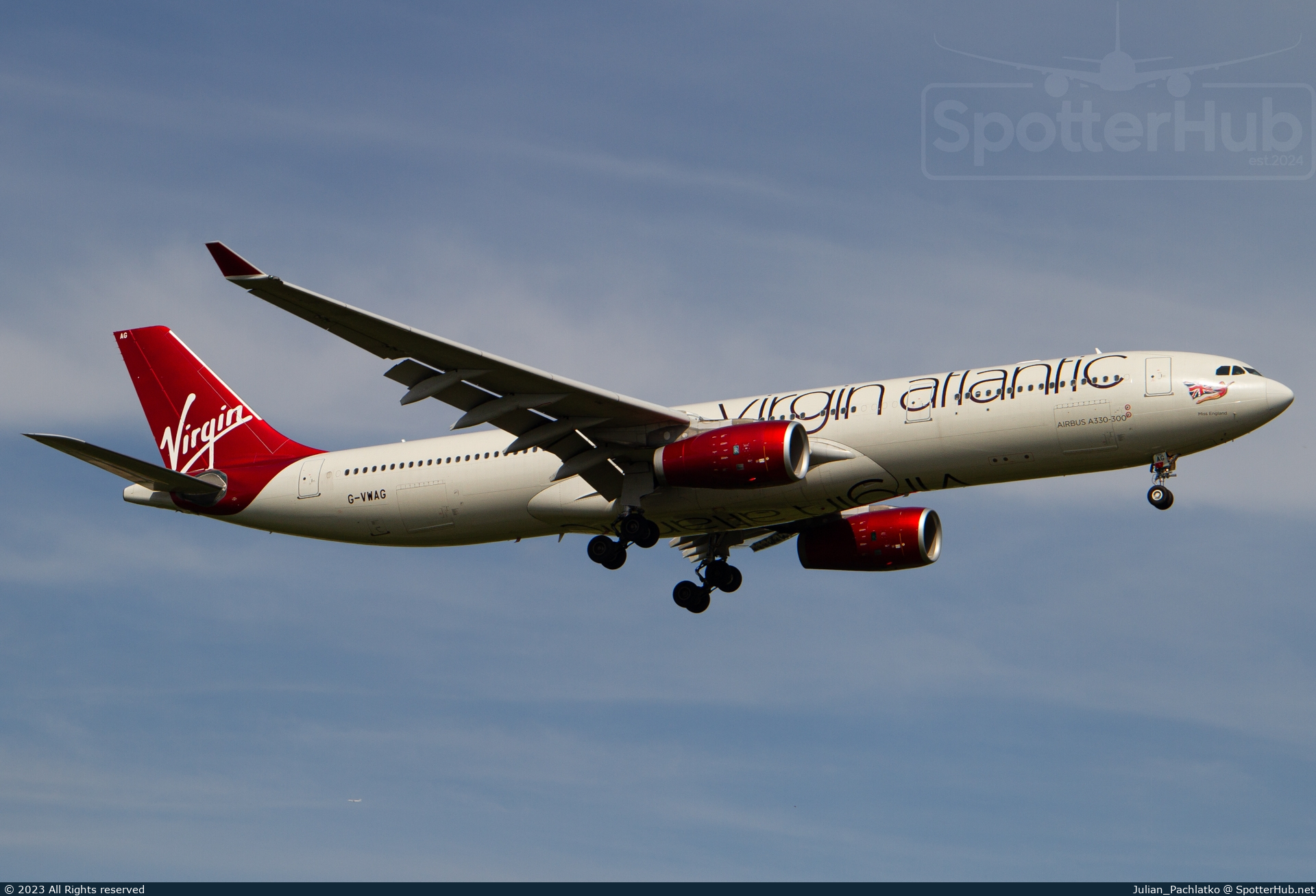 Photo of G-VWAG - Airbus A330-343 operated by Virgin Atlantic Airways