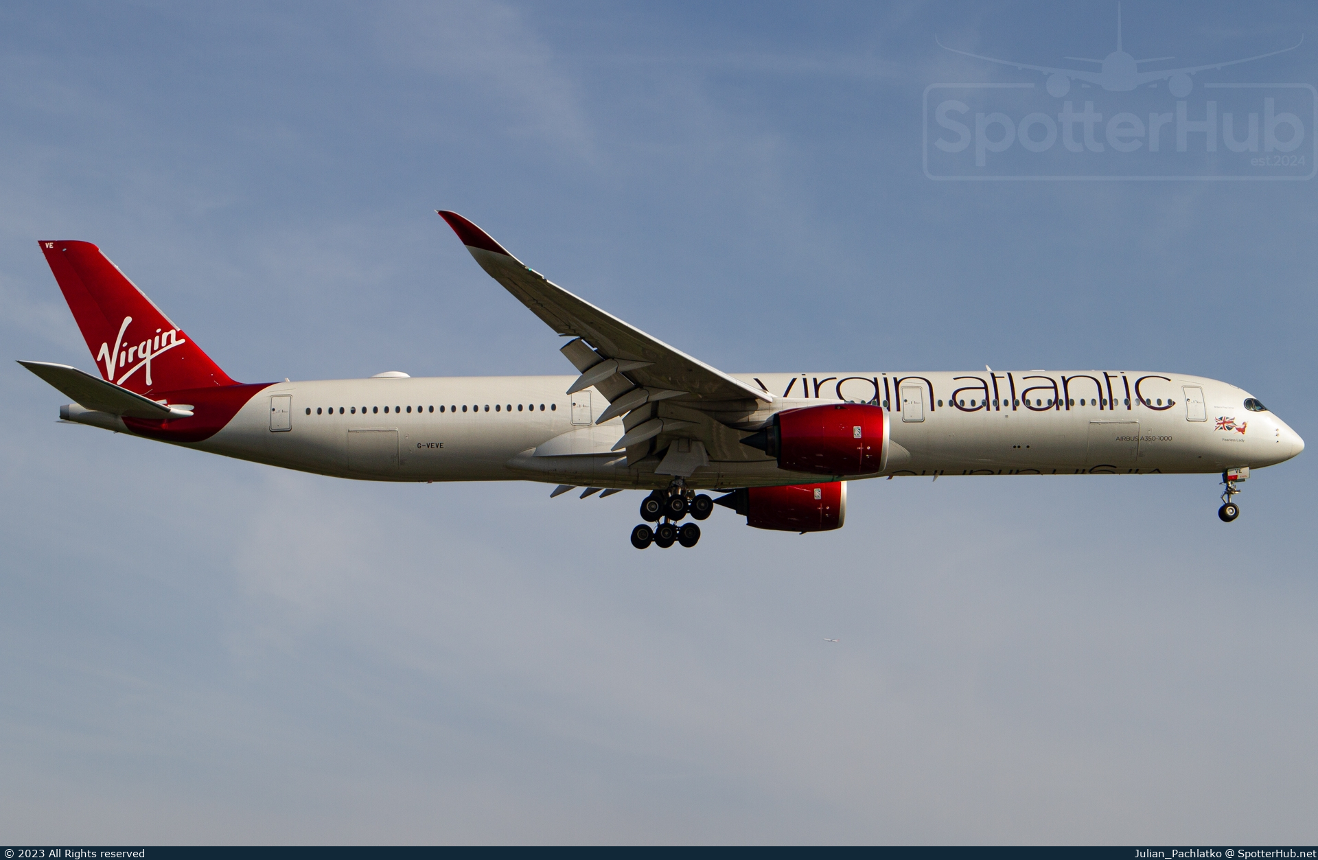 Photo of G-VEVE - Airbus A350-1041 operated by Virgin Atlantic Airways