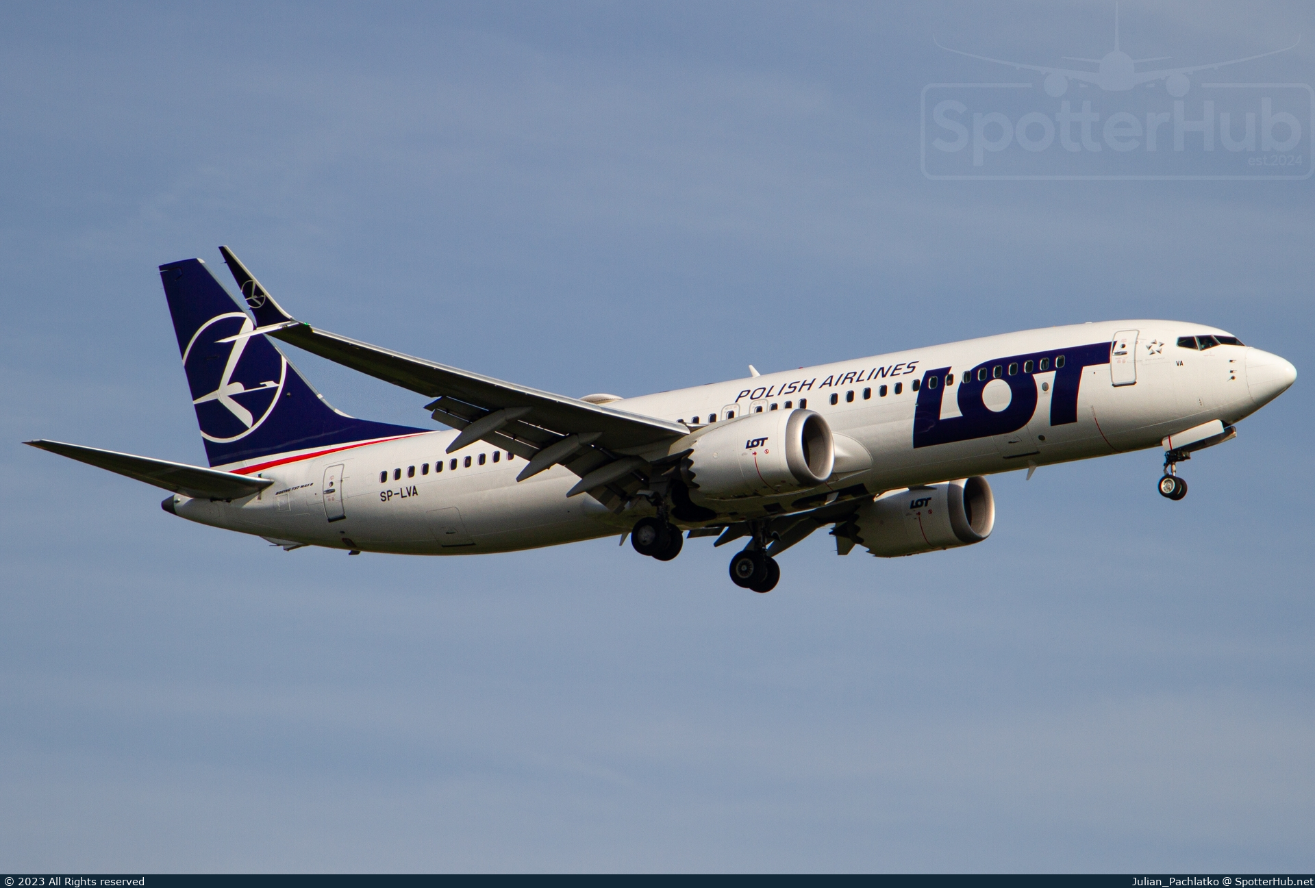 Photo of SP-LVA - Boeing 737 MAX 8 operated by LOT Polish Airlines