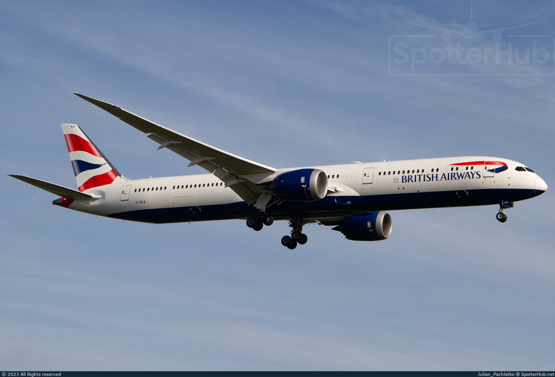 Photo of G-ZBLB - Boeing 787-10 Dreamliner operated by British Airways