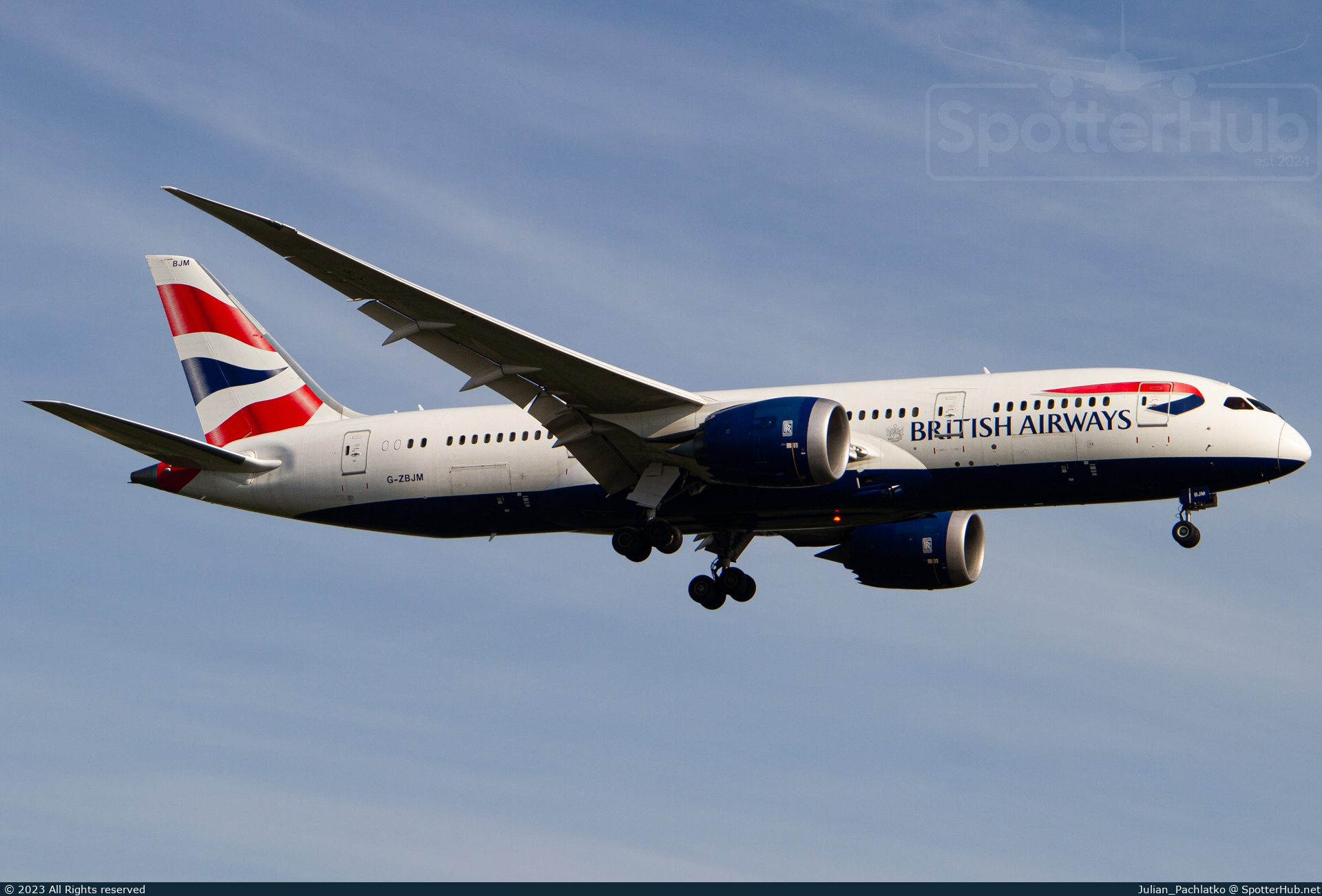 Photo of G-ZBJM - Boeing 787-8 Dreamliner operated by British Airways