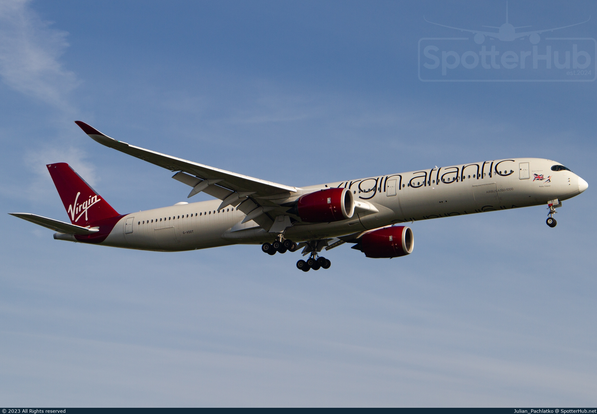 Photo of G-VDOT - Airbus A350-1041 operated by Virgin Atlantic Airways